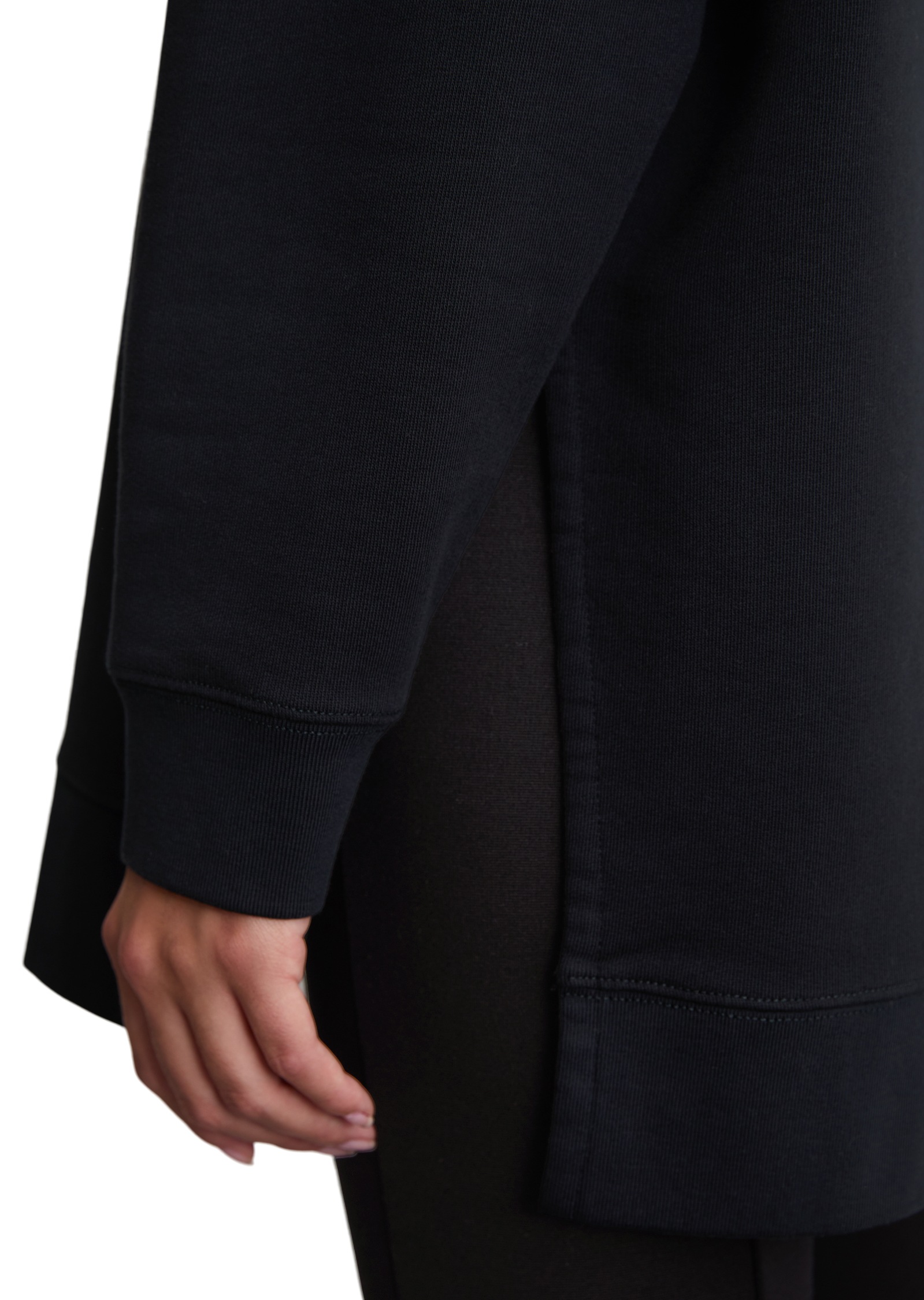 Marc O'Polo Sweatshirt, loose fit aus Organic Cotton, Schlitze an den Seiten