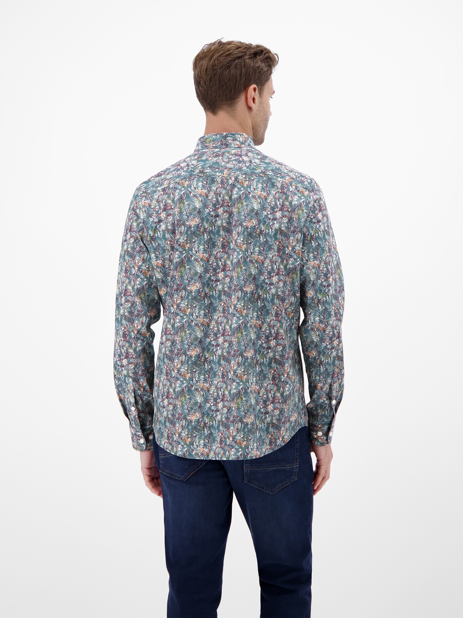 LERROS Langarmhemd "Grafisch inszeniertes Poplinhemd für Herren" günstig online kaufen