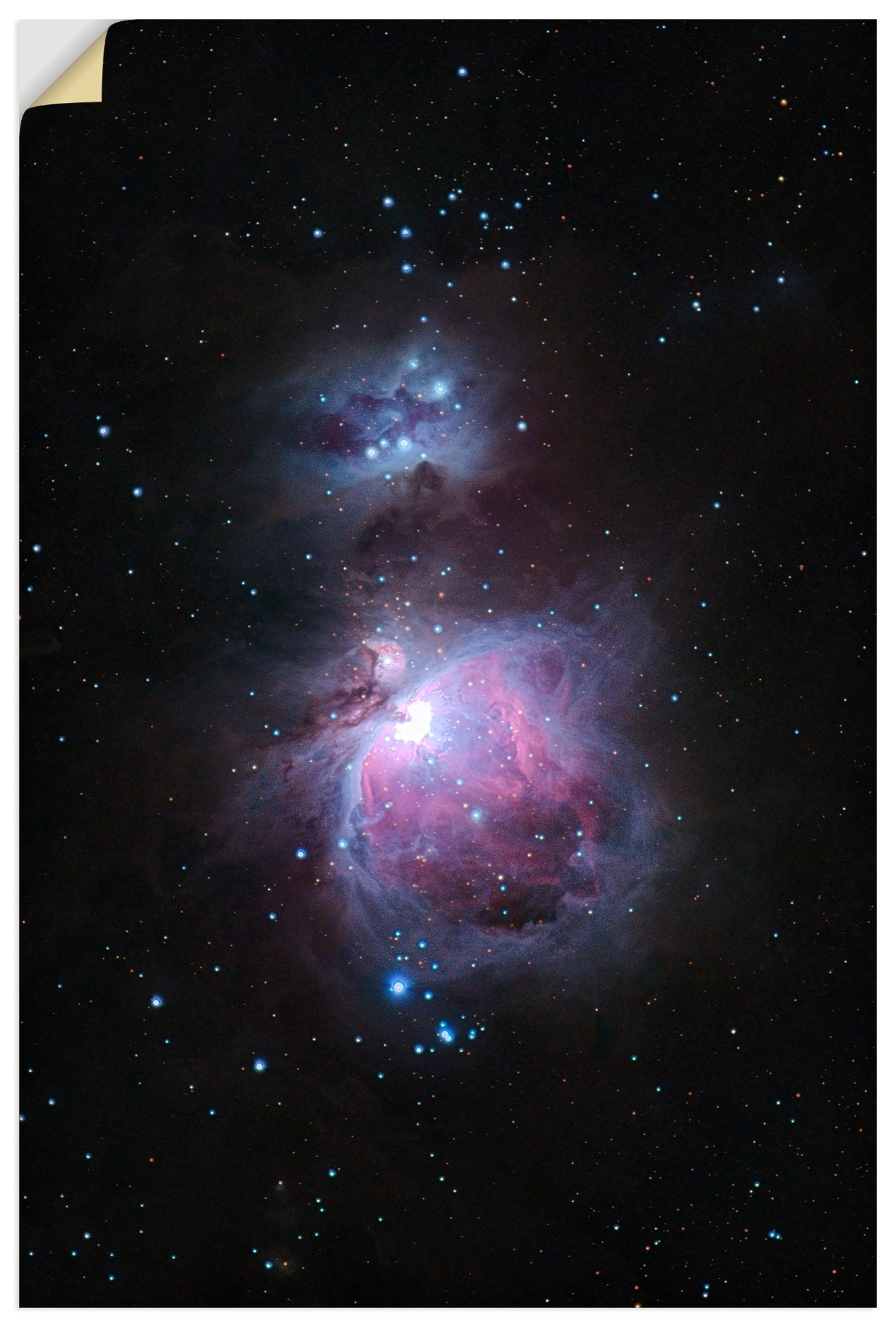 Artland Wandbild "Orionnebel im Sternbild Orion" 1 Stk. tlg. als Alubild, Leinwandbild, Poster, Wandaufkleber in verschied. Größen