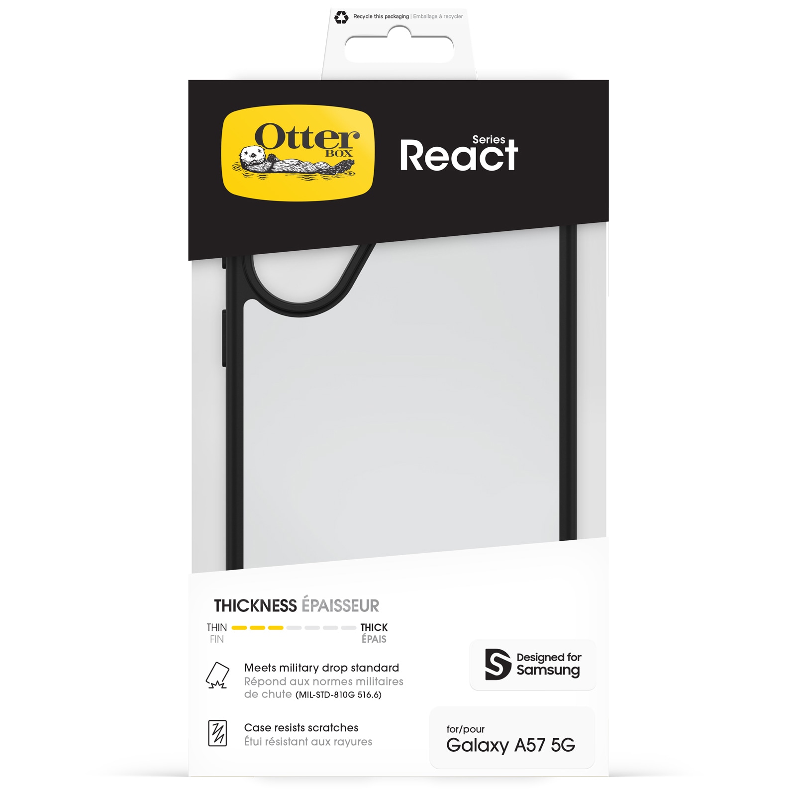 Otterbox Handyhülle »React Series für Samsung Galaxy A57 5G« Smartphones Backcover, Schutzhülle, Handyschutzhülle, Case, Schutzcase, stoßfest