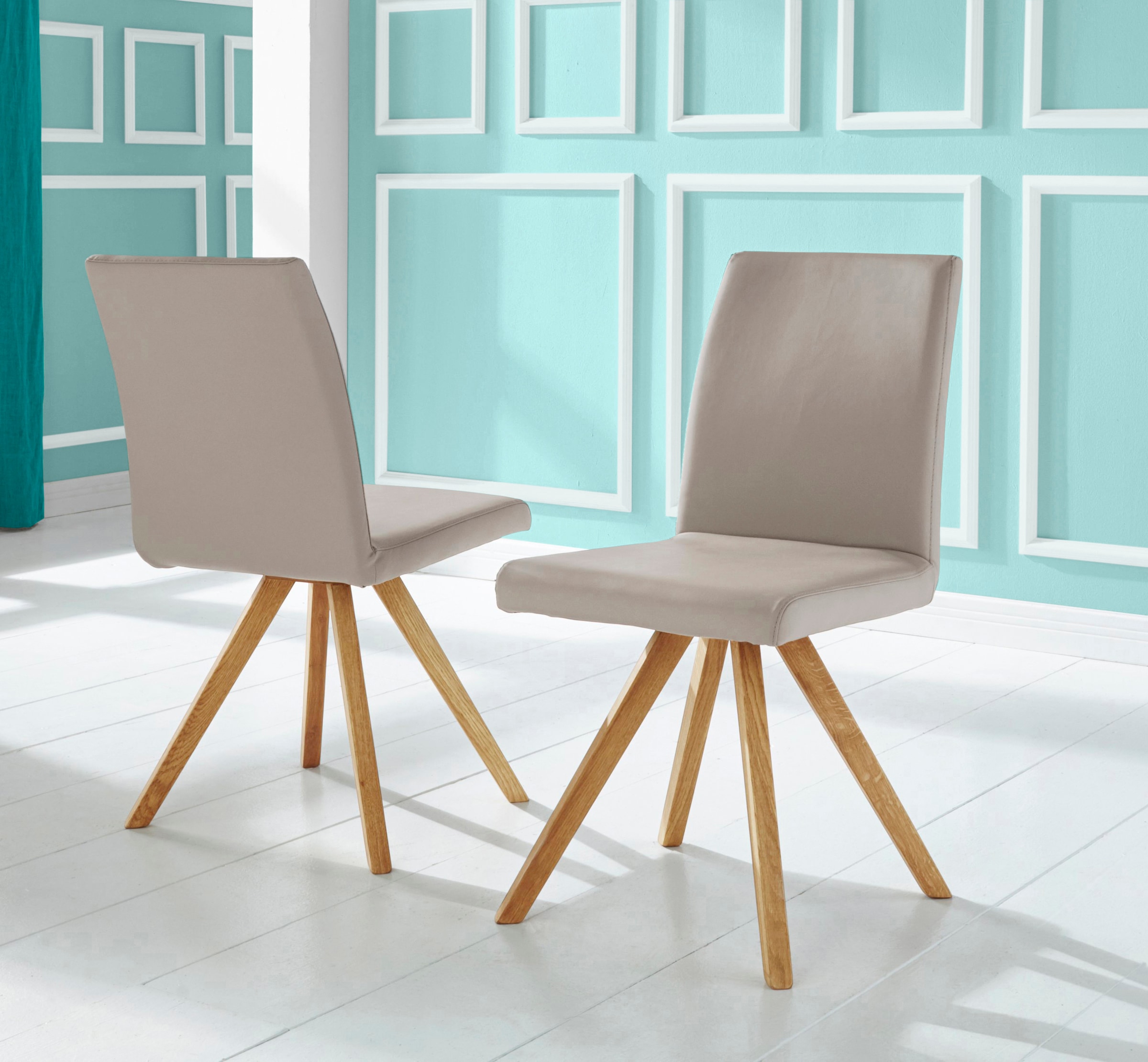 Home affaire Schalenstuhl "Rio" (Set) 2 Stk. Kunstleder Bezug in Kunstleder günstig online kaufen