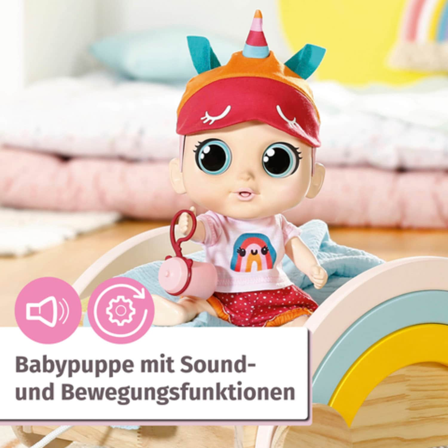 Zapf Creation® Babypuppe »Chou Chou Baby, Pink«, mit Soundeffekten und limitiertem Schlafanzug