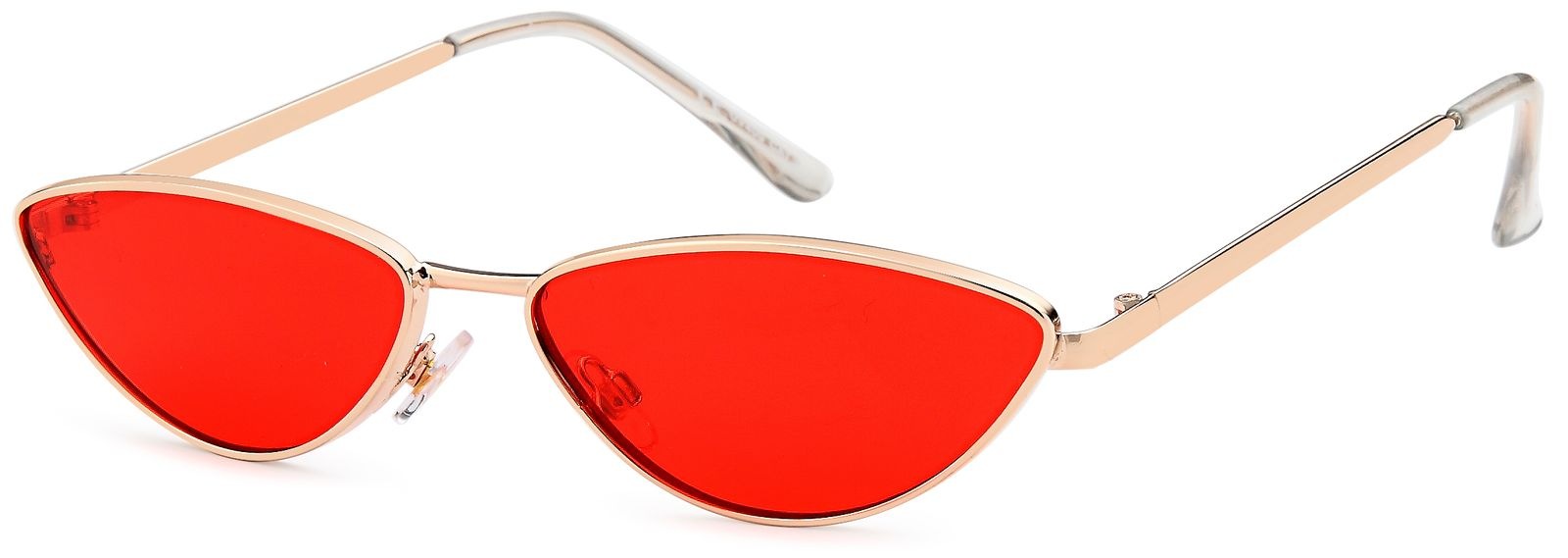 styleBREAKER Sonnenbrille "Schmale Cateye Sonnenbrille mit Metallrahmen" 1 Stk.