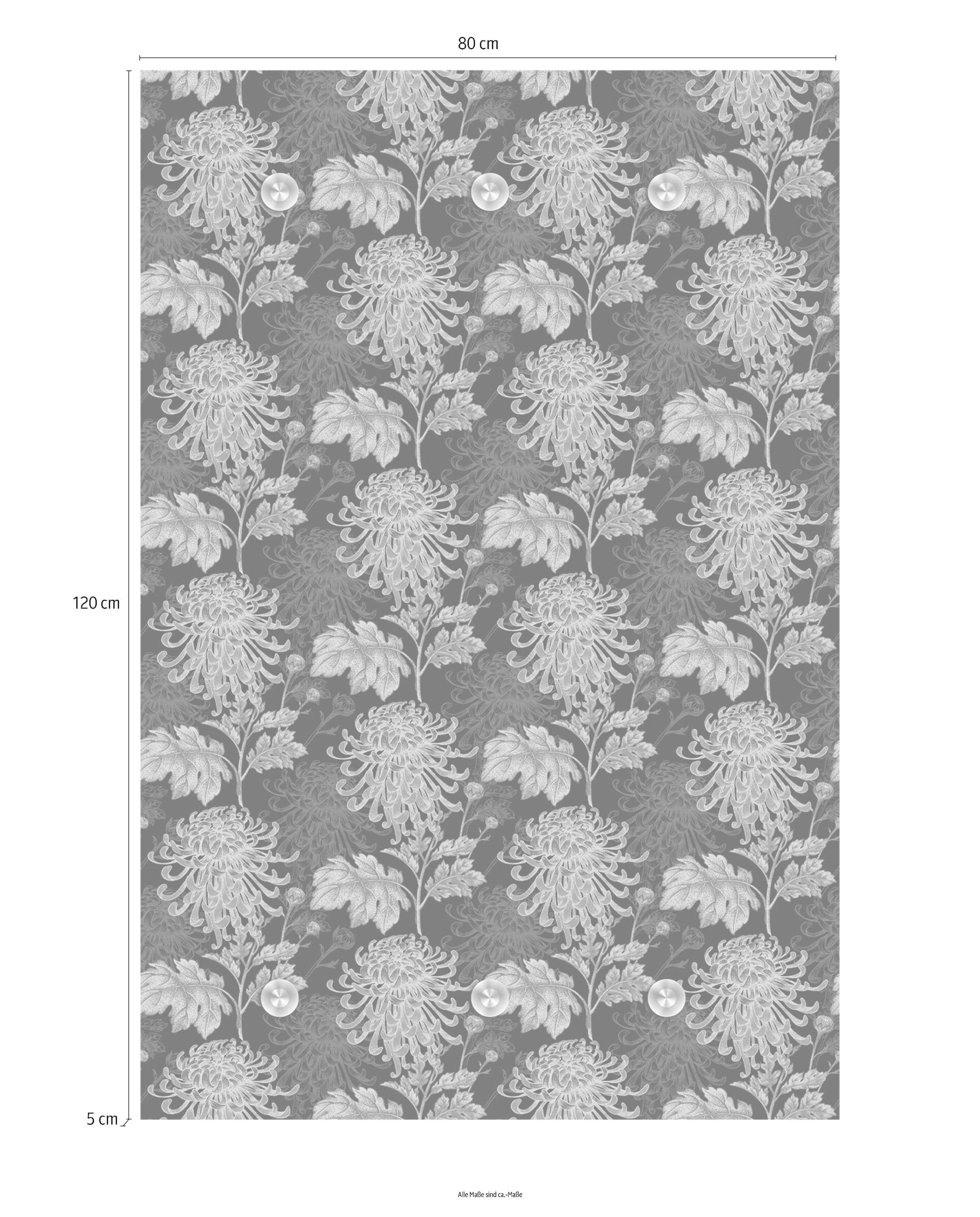 queence Garderobenleiste »Blumen«, mit 6 Haken, 80 x 120 cm