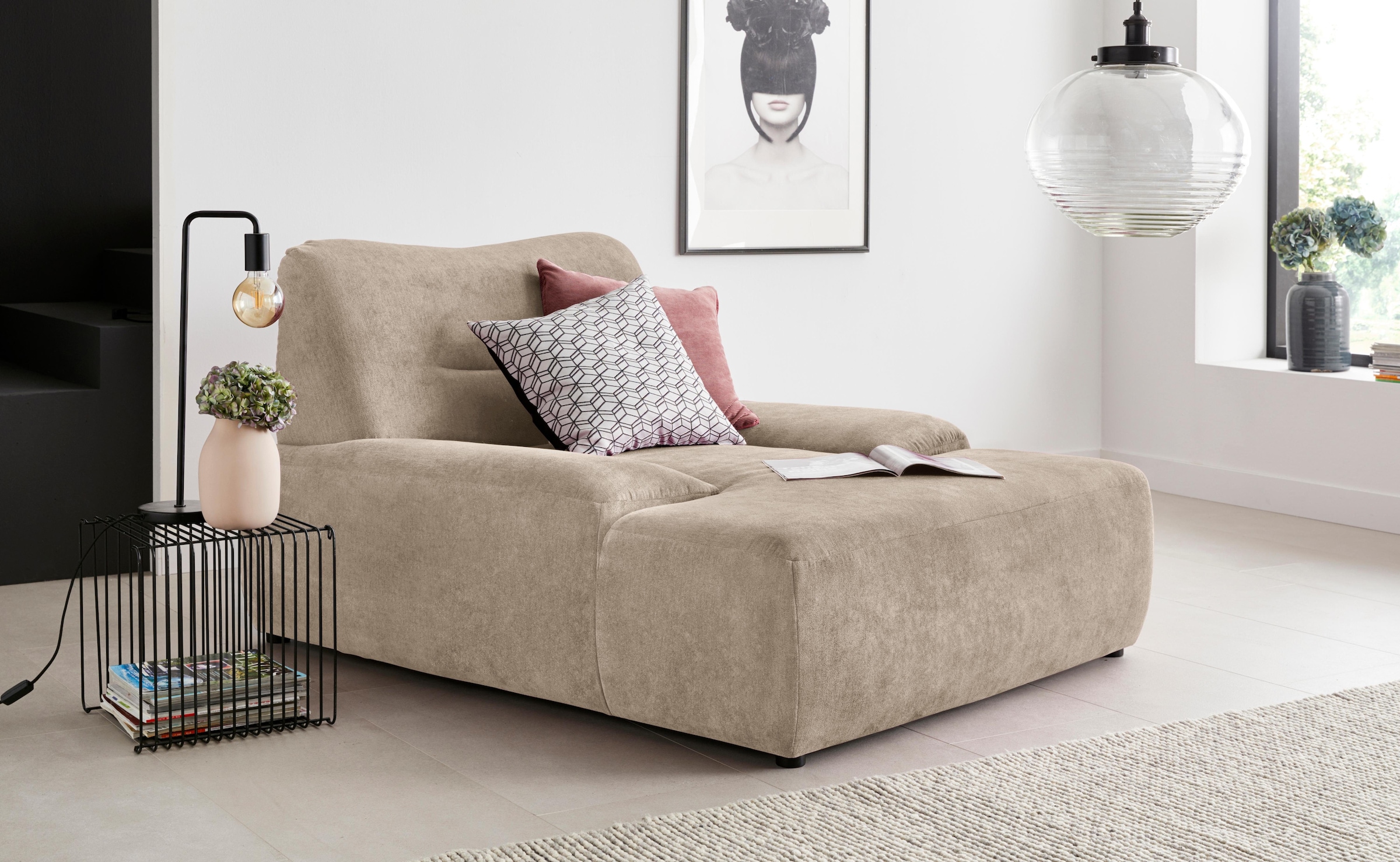 DOMO collection Loveseat »Cesena Designsessel zum Kuscheln, komfortabel zum Relaxen«, bequem und stylish, frei im Raum stellbar