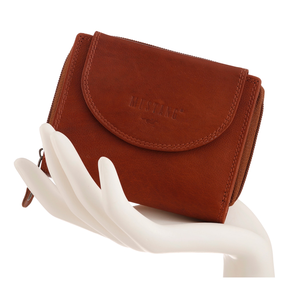 MUSTANG Geldbörse »Udine leather wallet top opening«