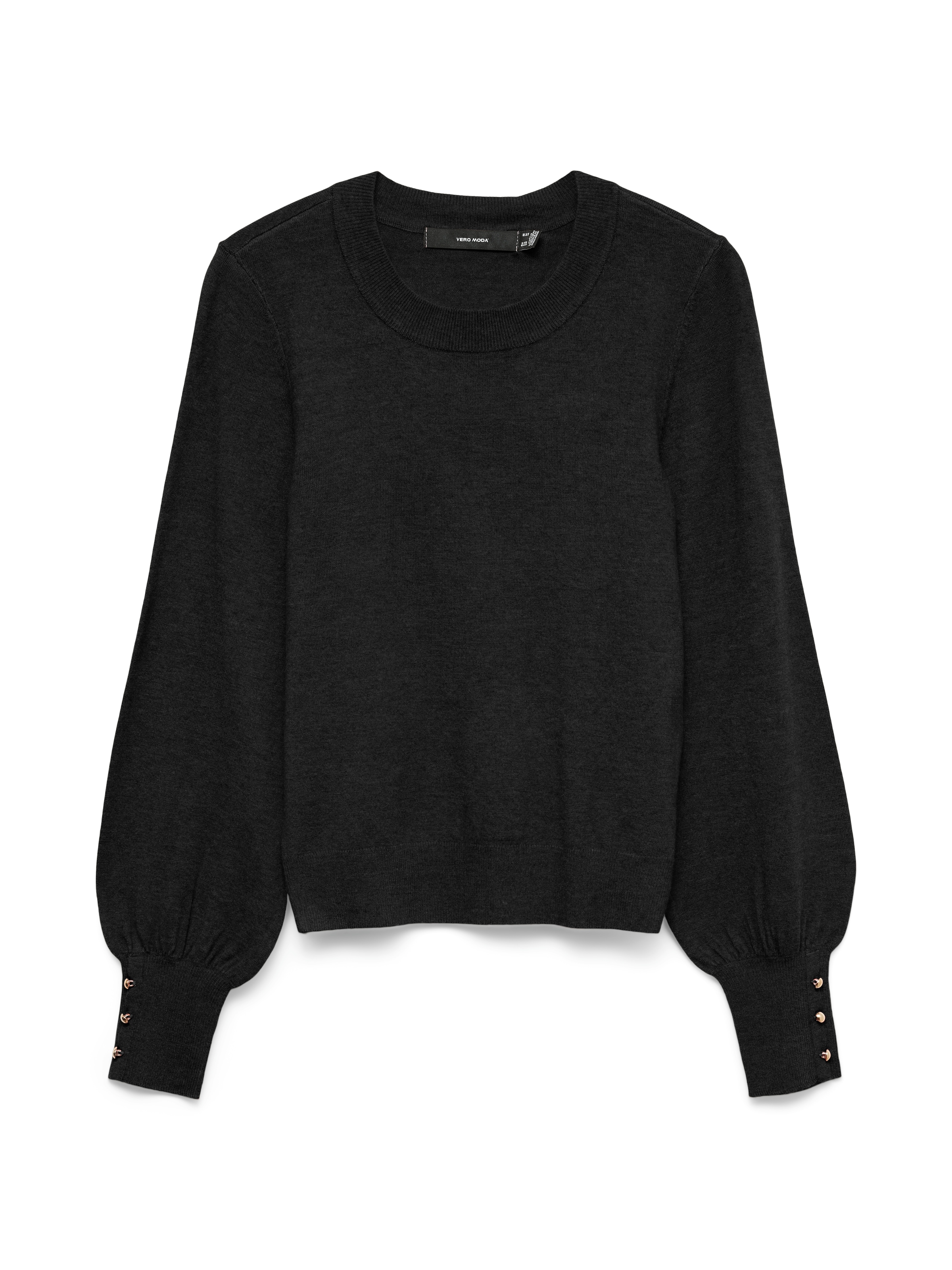 Vero Moda Strickpullover "VMHAPPY LS O-NK BUTTON CUFF PULLOVER BOO" günstig online kaufen