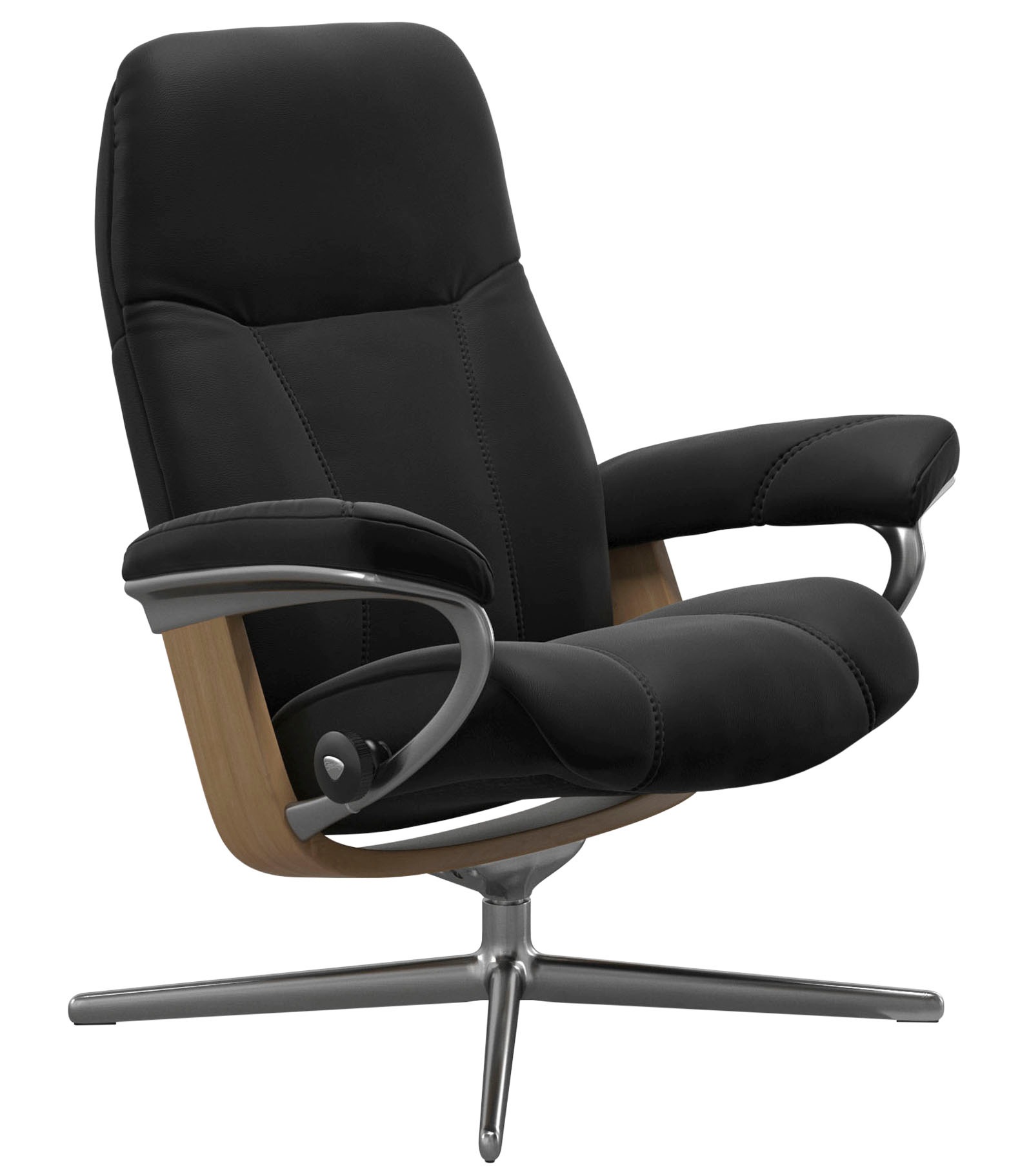 Stressless® Relaxsessel »Consul«, mit Cross Base, Größe S, M & L, Holzakzent Eiche