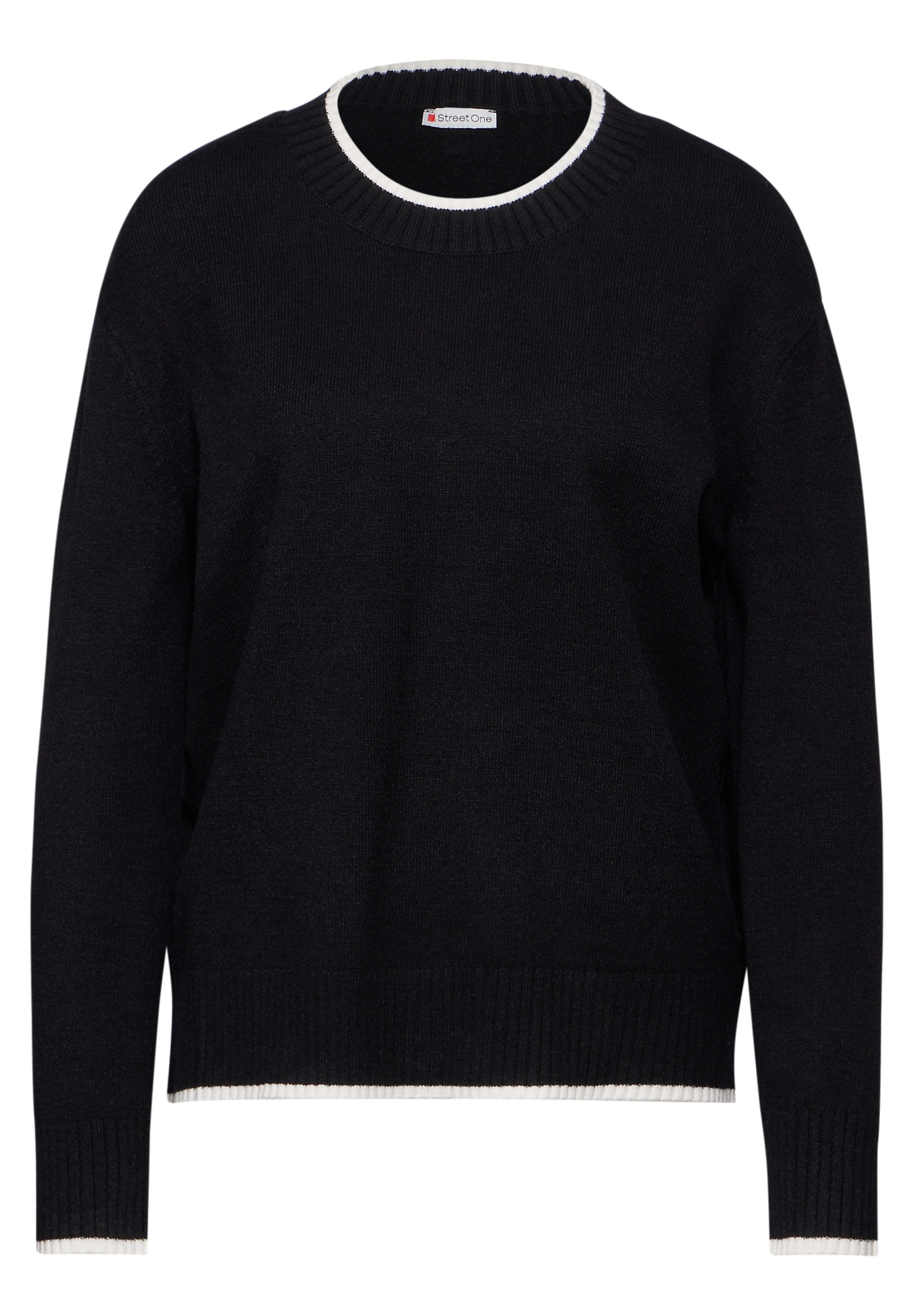 STREET ONE Strickpullover, aus softem Materialmix