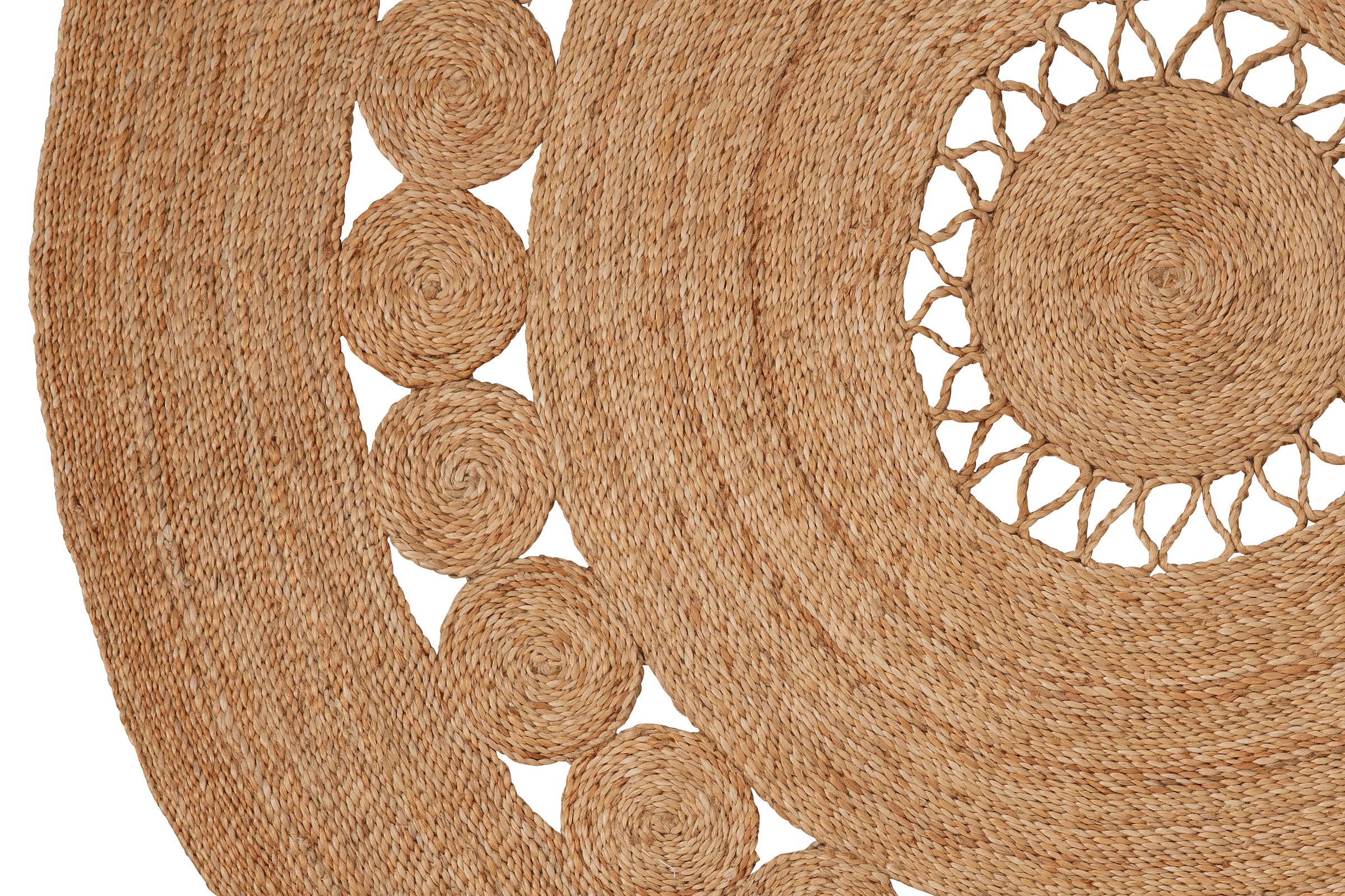 Teppich »Naturala, Jute-Teppich, handgefertigt«, rund, reines Naturprodukt, Jute,...