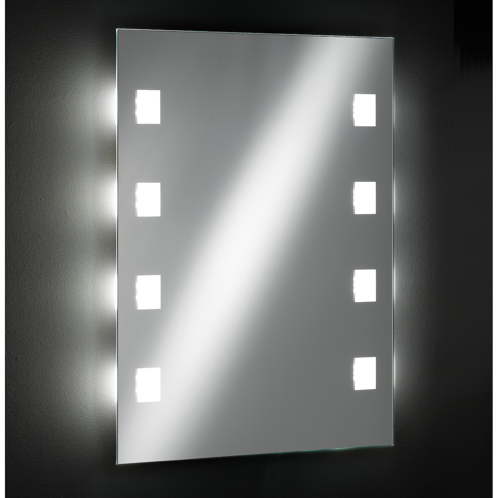 FISCHER & HONSEL LED Bad-Spiegelleuchte »Spiegel«, mit integr. LED-Leuchtmodul, Dimmfunktion, Gr. ca. 56 x 70 cm