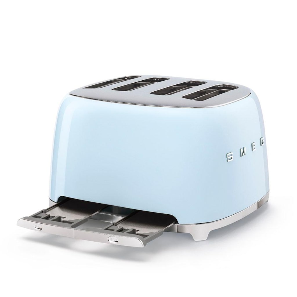 Smeg Toaster »TSF03PBEU«, 4 kurze Schlitze, 3000 W