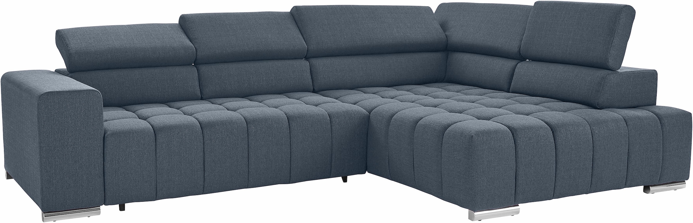 exxpo - sofa fashion Ecksofa »Elias, L-Form«, mit Kopf- bzw. Rückenverstellung, wahlweise mit Bettfunktion