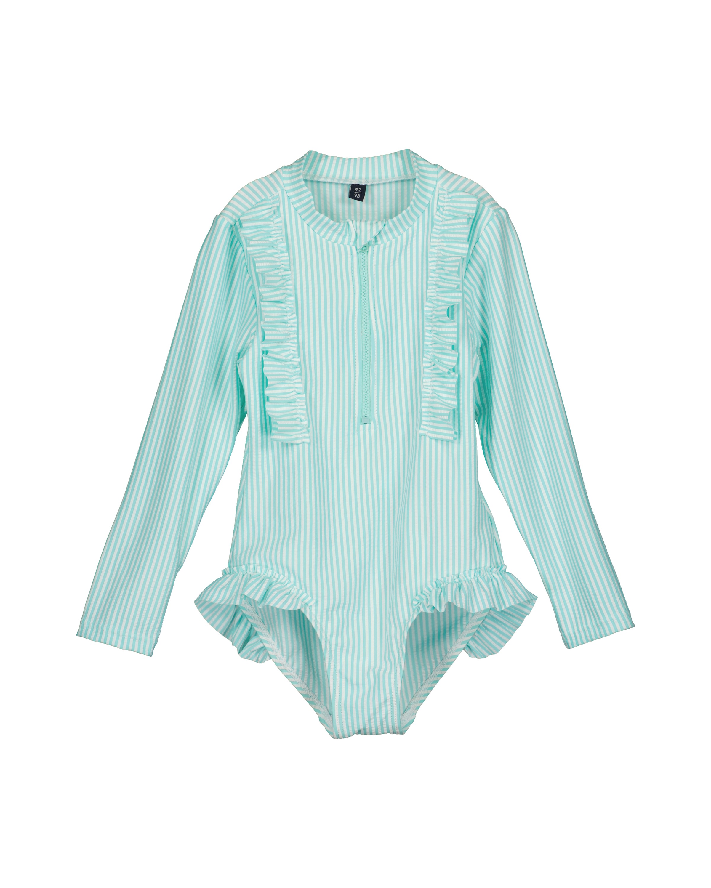 BLUE SEVEN Mädchen Badeanzug "Blue Seven Badeanzug"6220, aqua, Gr. 116, Elasthan, Polyamid, Polyester, Badeanzüge