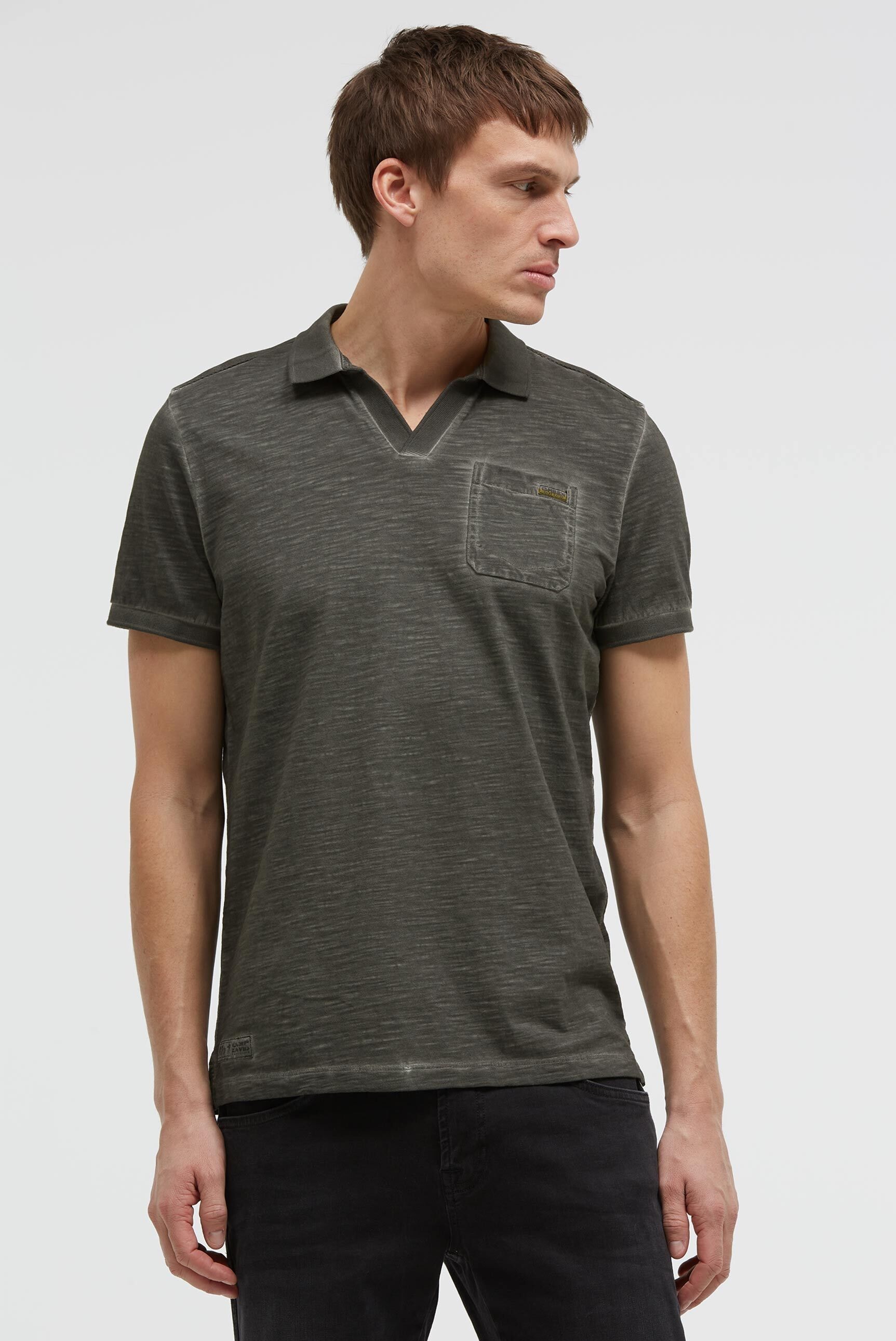 CAMP DAVID Poloshirt mit Seitenschlitze