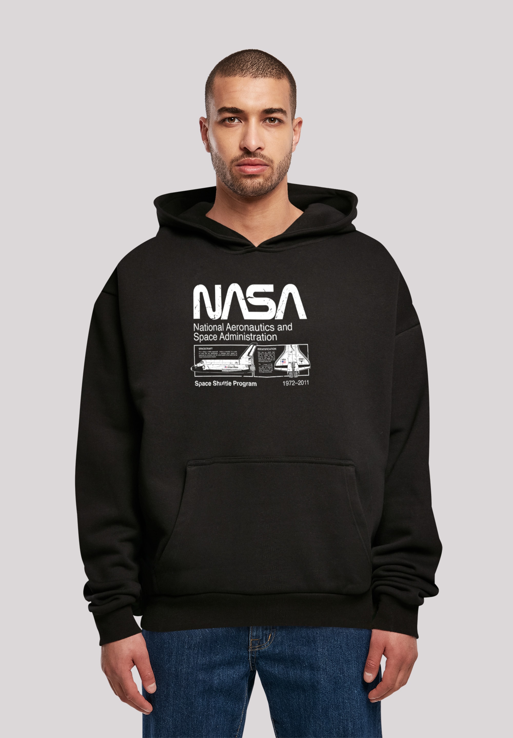 F4NT4STIC Kapuzenpullover »NASA Classic Space Shuttle«, Herren,Premium Merch,Oversize,Kapuzenpullover,Bedruckt