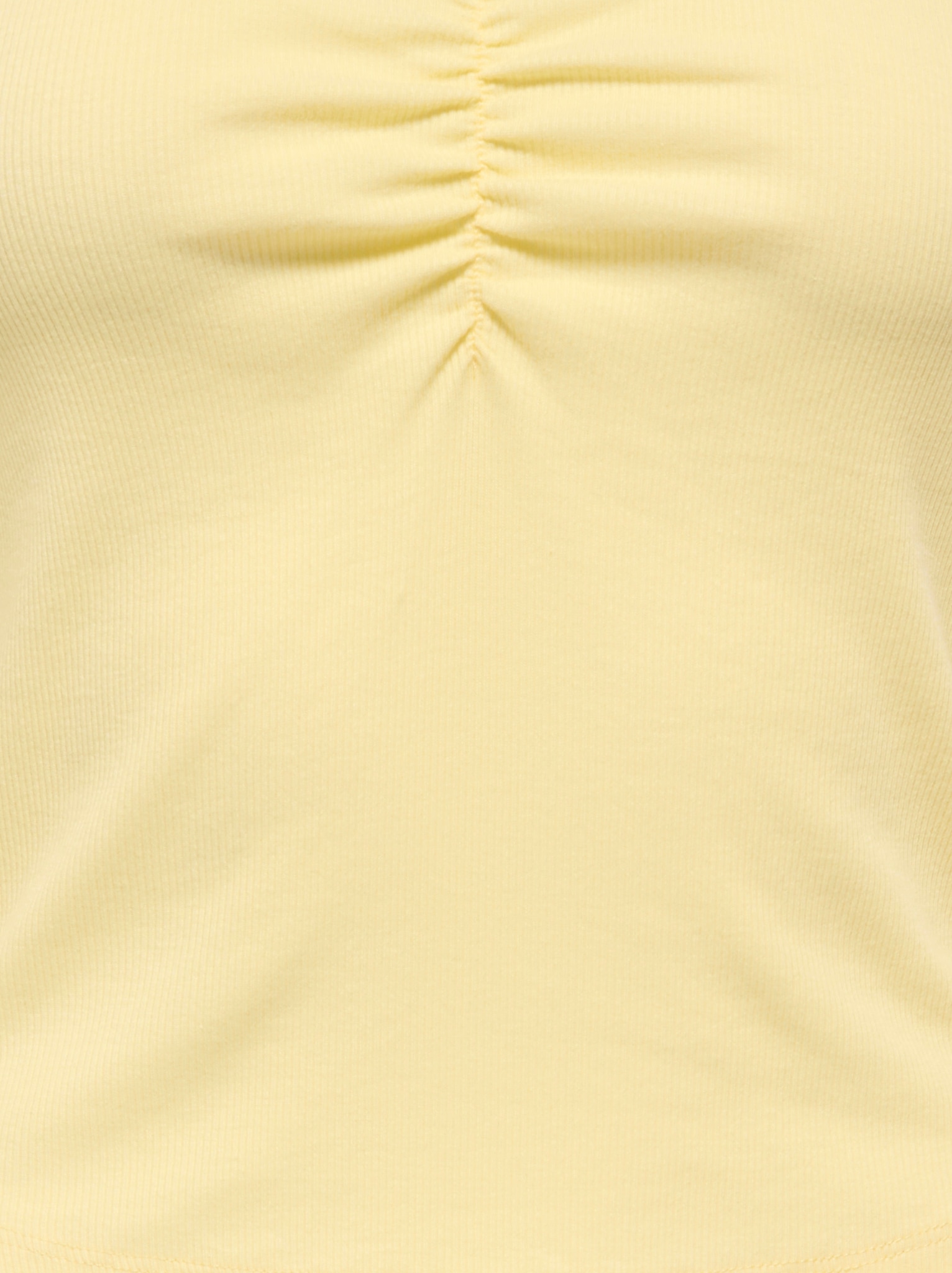 ONLY Langarmshirt »ONLBETTY LIFE L/S SCALLOP V-NECK CC JRS« mit Raffung am Ausschnitt