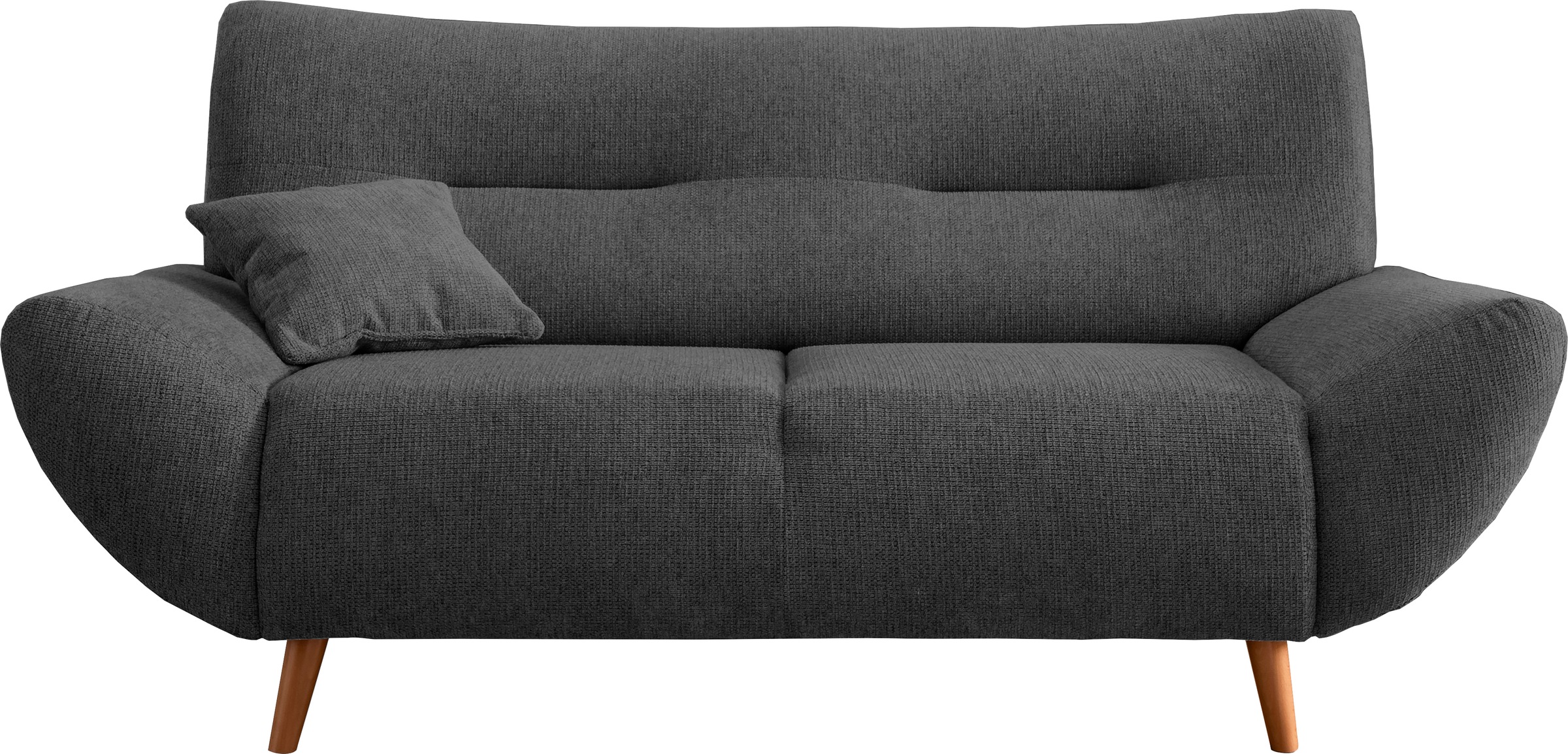 Polstergarnitur HOME AFFAIRE "Drago, modern und zeitlos, aktuelle Formensprache, komfortabel", grau (anthrazit), H:81cm T:90cm, 100% Polyester, Sitzmöbel-Sets, als Sessel/Polsterecke erhältlich, versch. Stoffe, inkl. 2 Zierkissen, Topseller 3