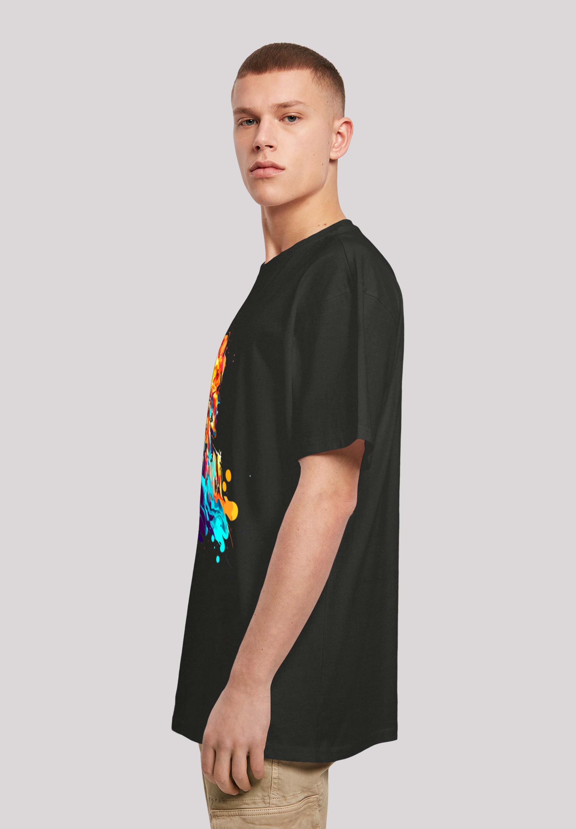 F4NT4STIC T-Shirt »Basketball Sport Player OVERSIZE TEE« Print
