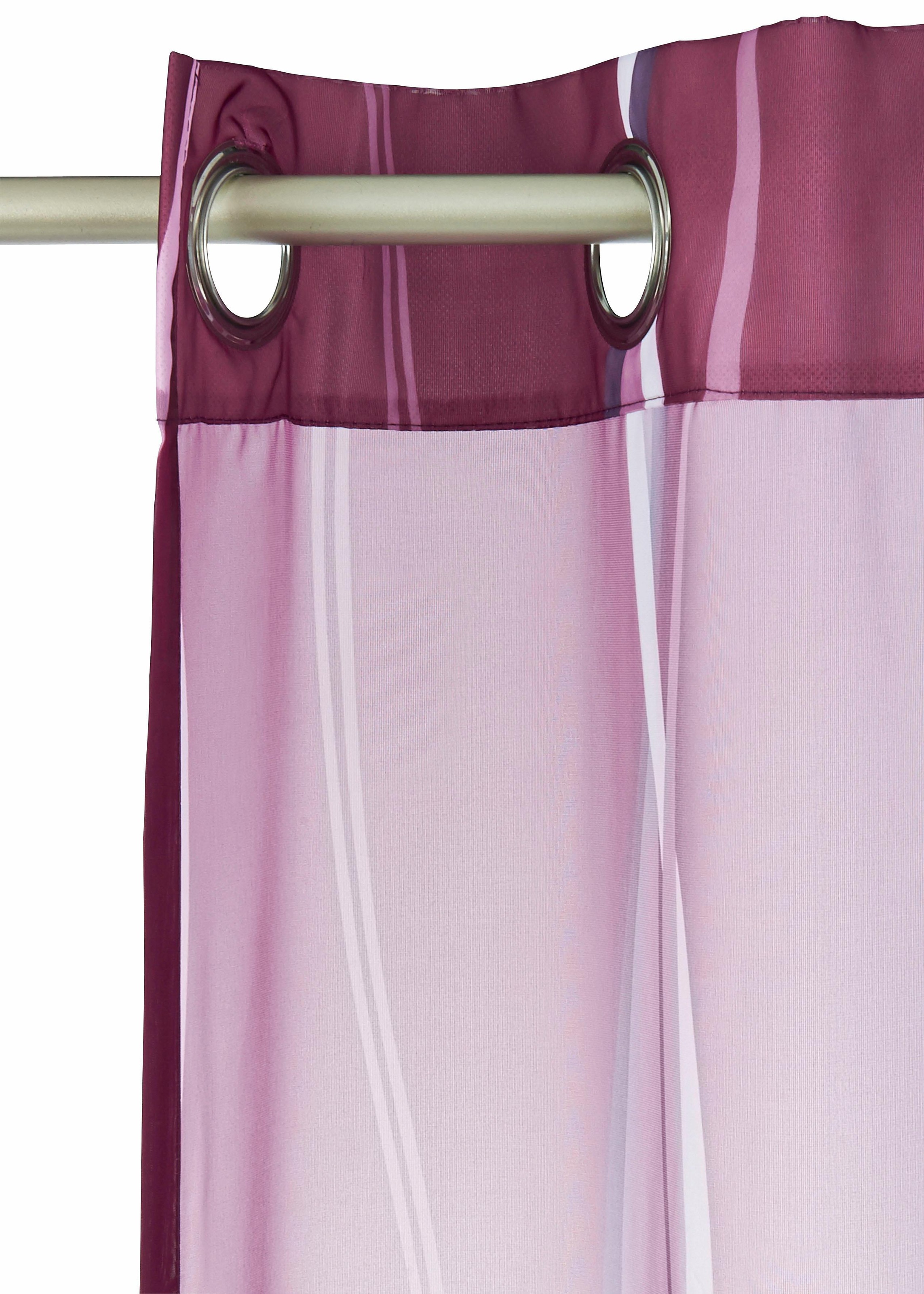 my home Gardine »Dimona«, BAUR Voile, (2 St.), transparent, Polyester 2er-Set, 