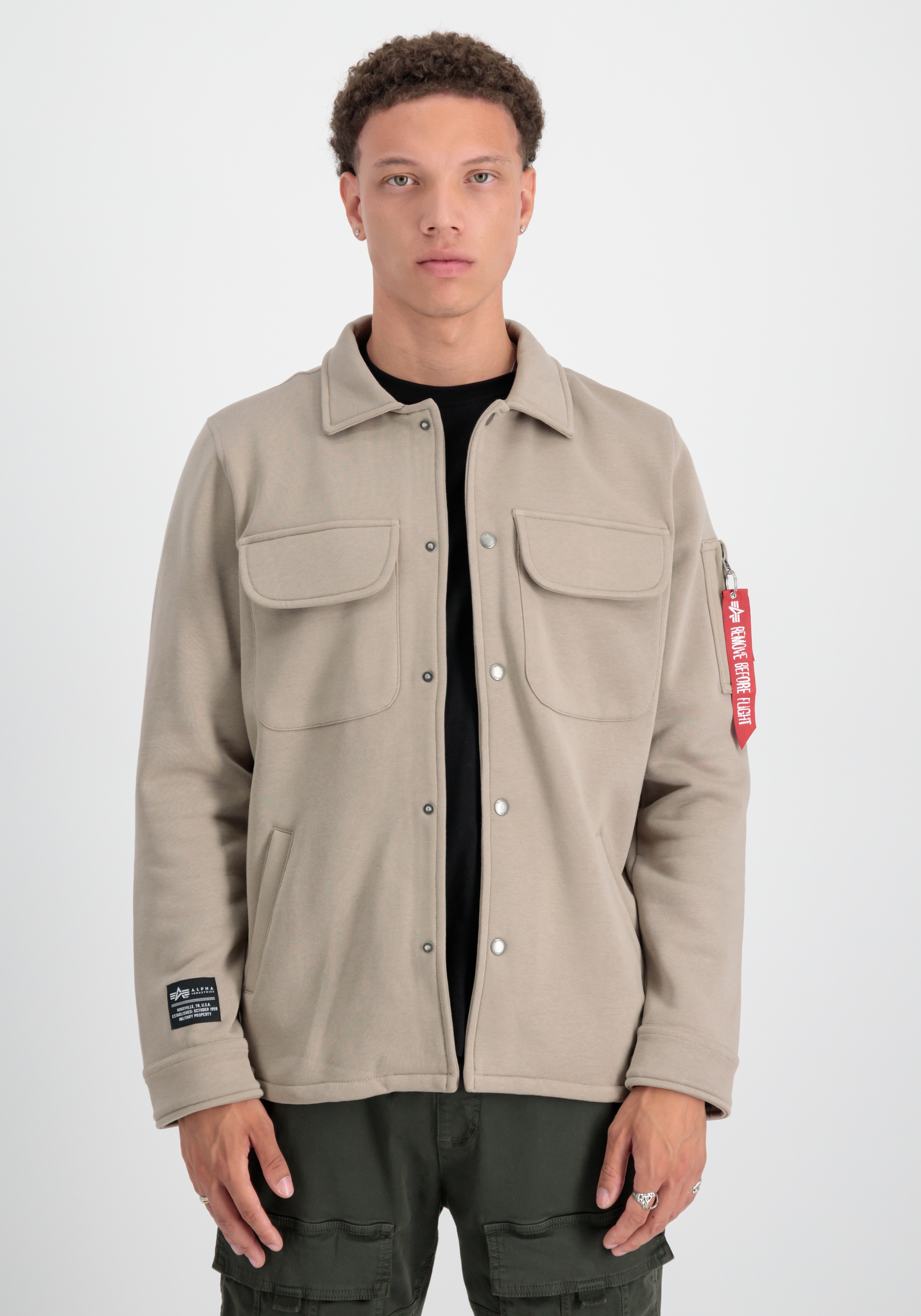 Alpha Industries Hemdjacke »Alpha Industries Men - Overshirts Sweat Overshirt«