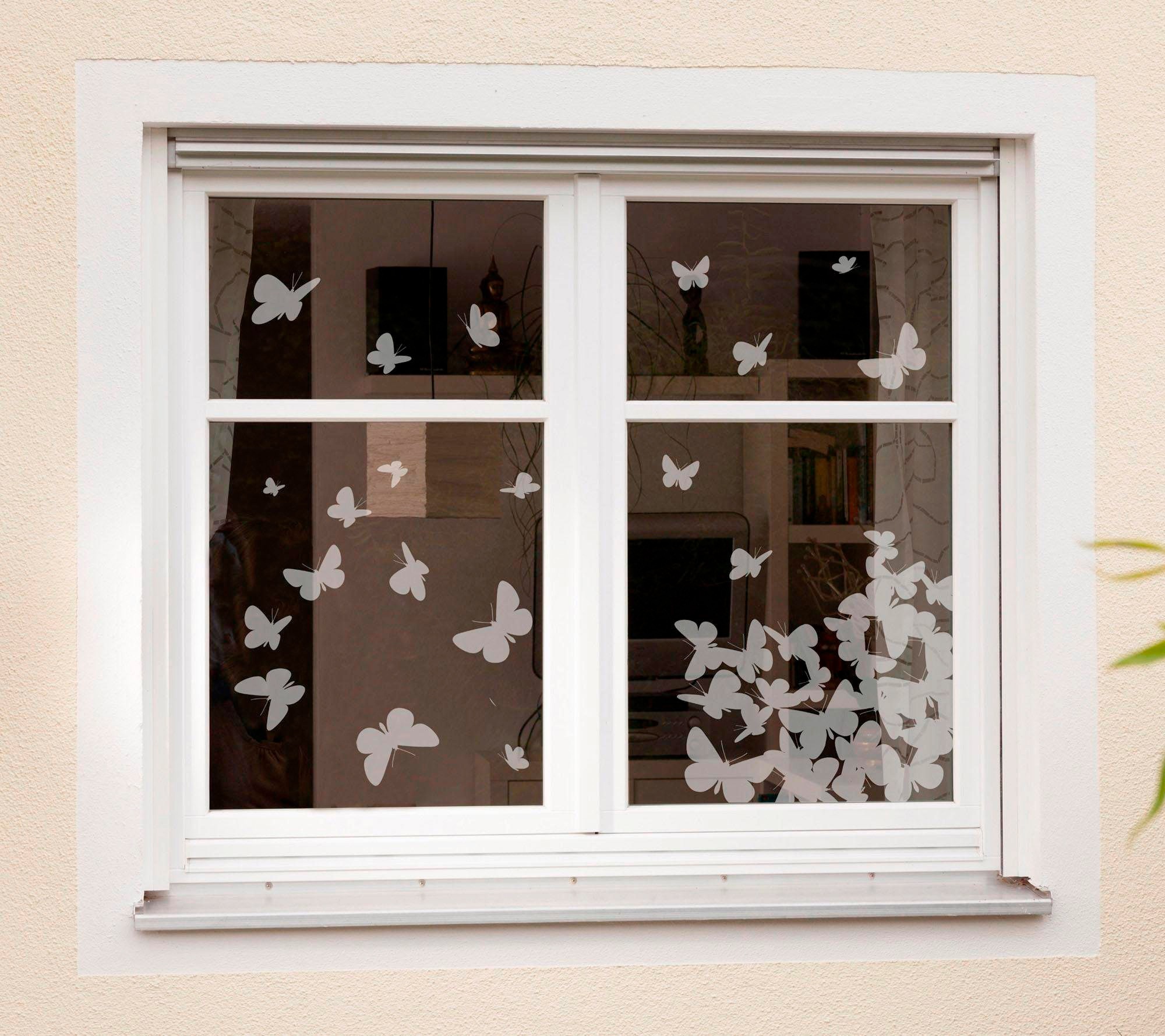 Komar Fensterbild "Schmetterlinge", 31x31 cm, selbsthaftend
