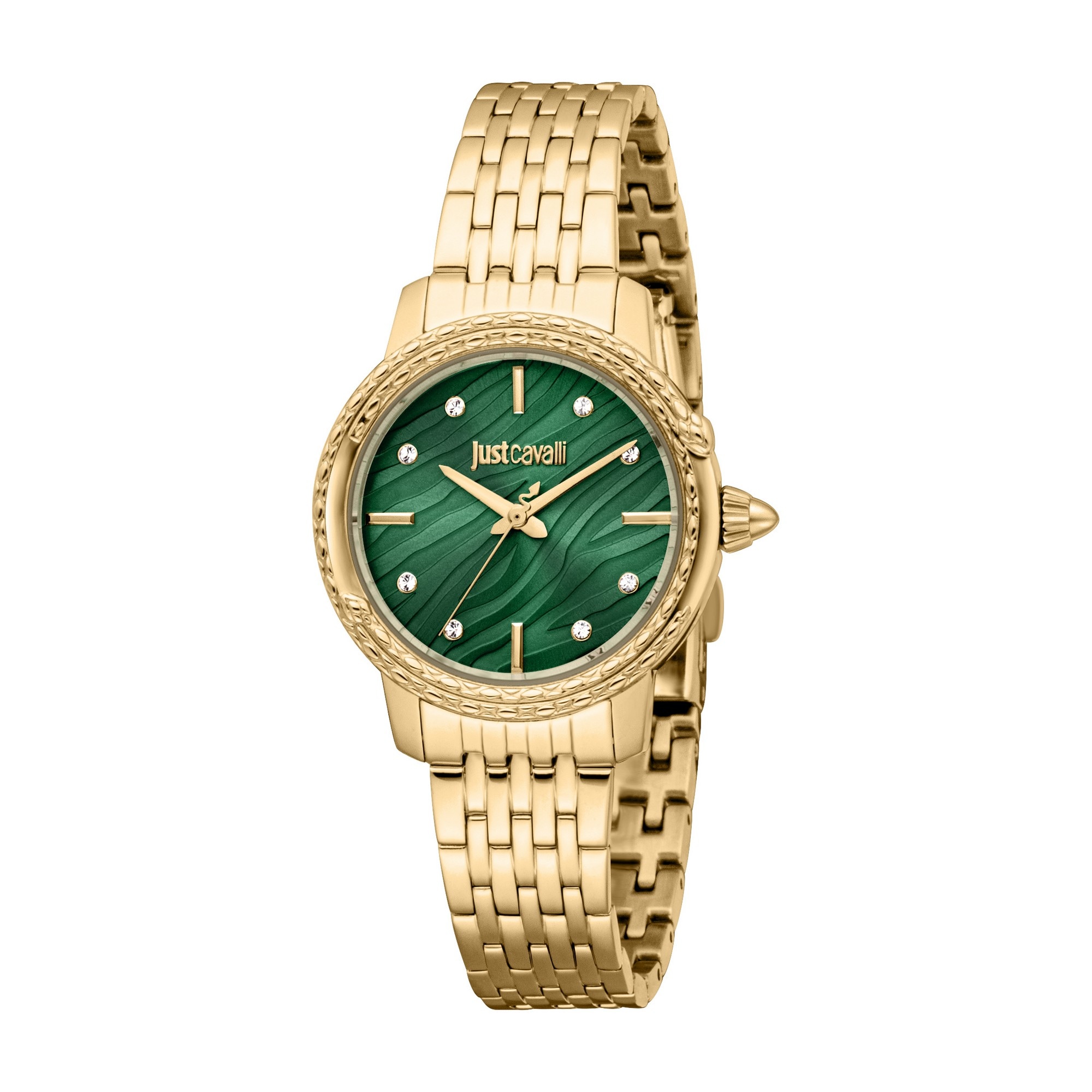 Just Cavalli Time Quarzuhr »Euforia«, (Set, 2 tlg., mit Armband), Armbanduhr, Damenuhr, Edelstahlarmband, Ideal auch als Geschenk