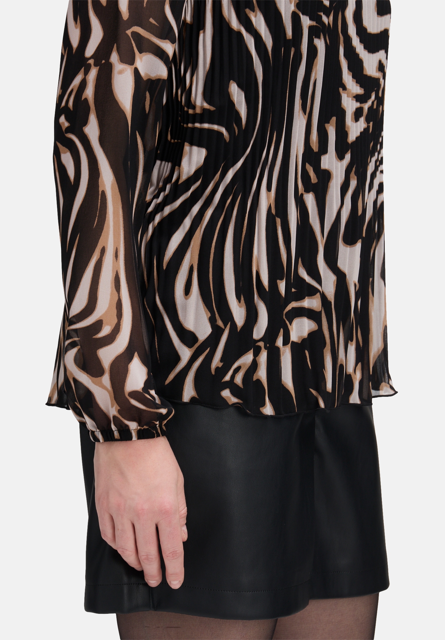 Betty&Co Schlupfbluse »Damen mit Plissee«