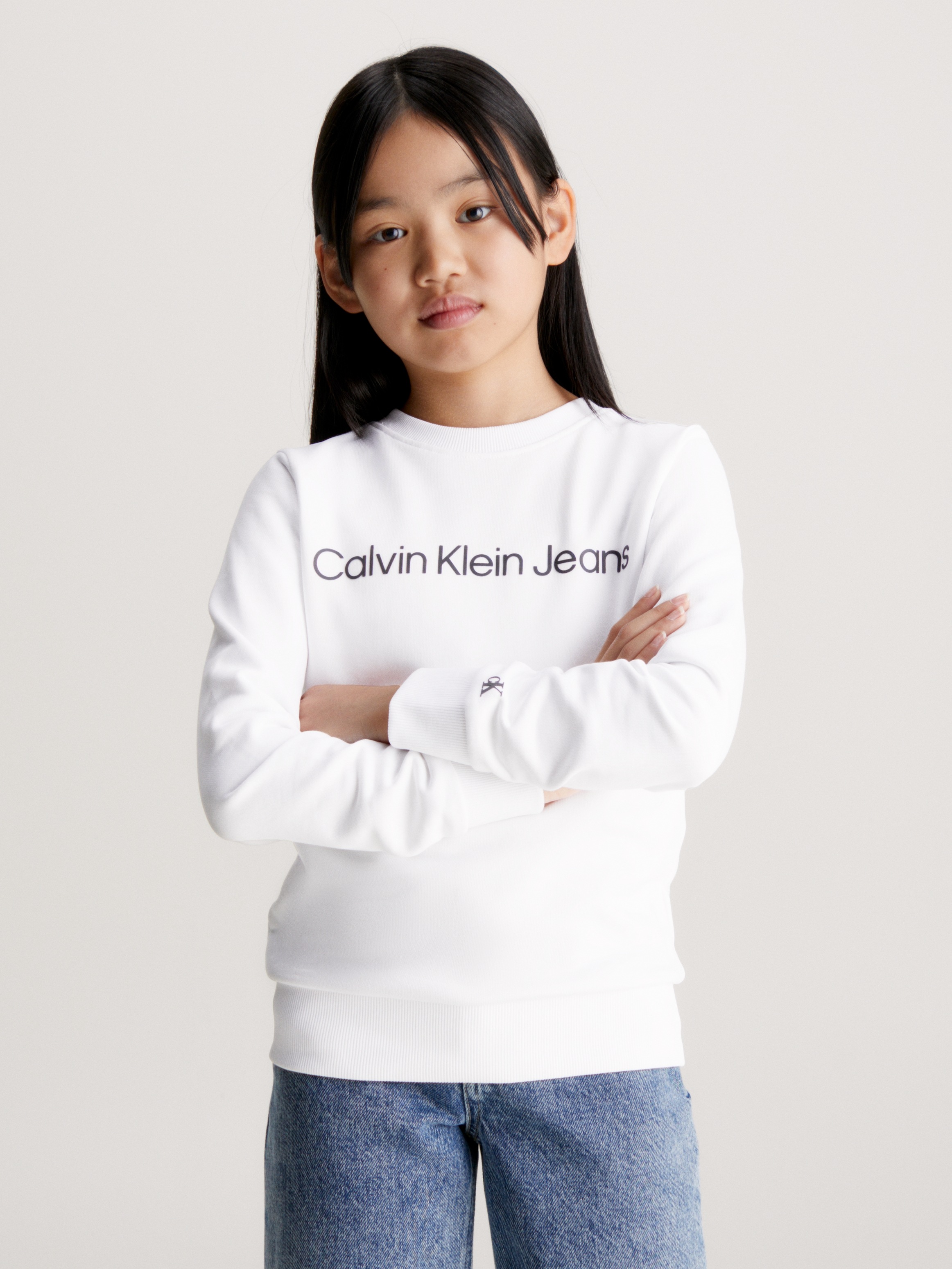 Calvin Klein Jeans Sweatshirt »INST. LOGO REGULAR CN«, für Kinder bis 16 Jahre
