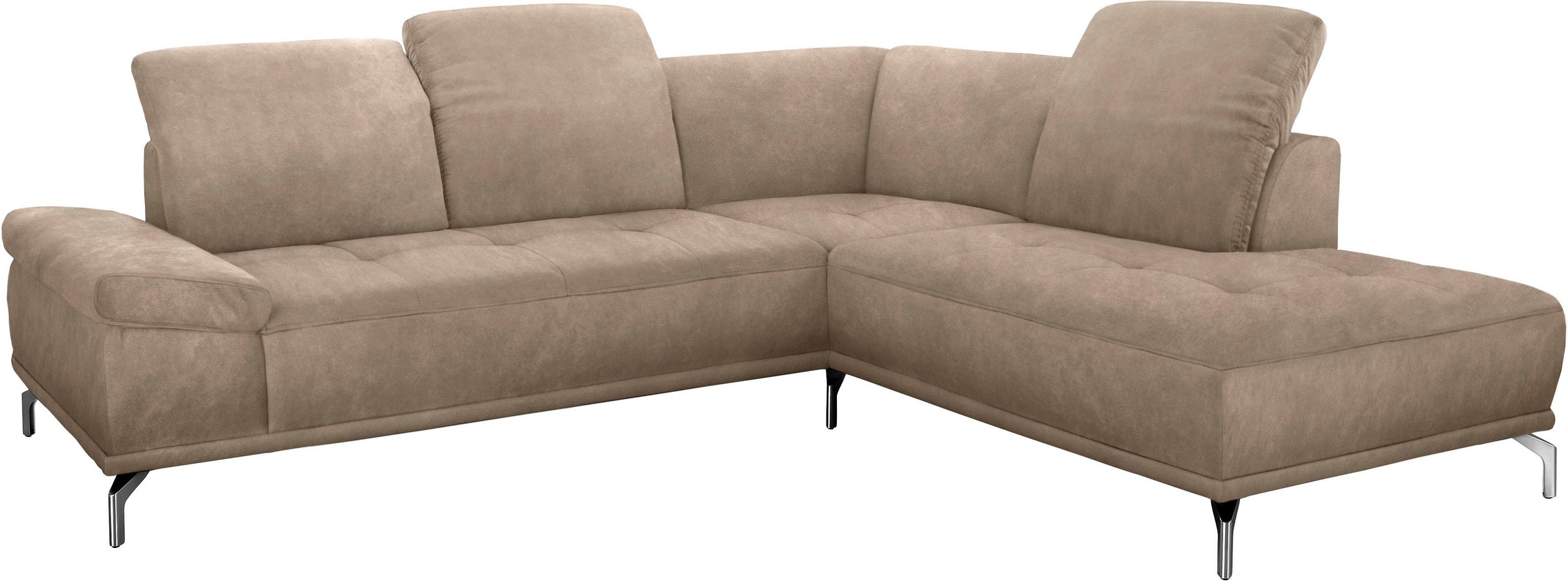 Home affaire Ecksofa "Caluna" Inkl.Sitztiefenverstellung, wahlweise mit Kop günstig online kaufen