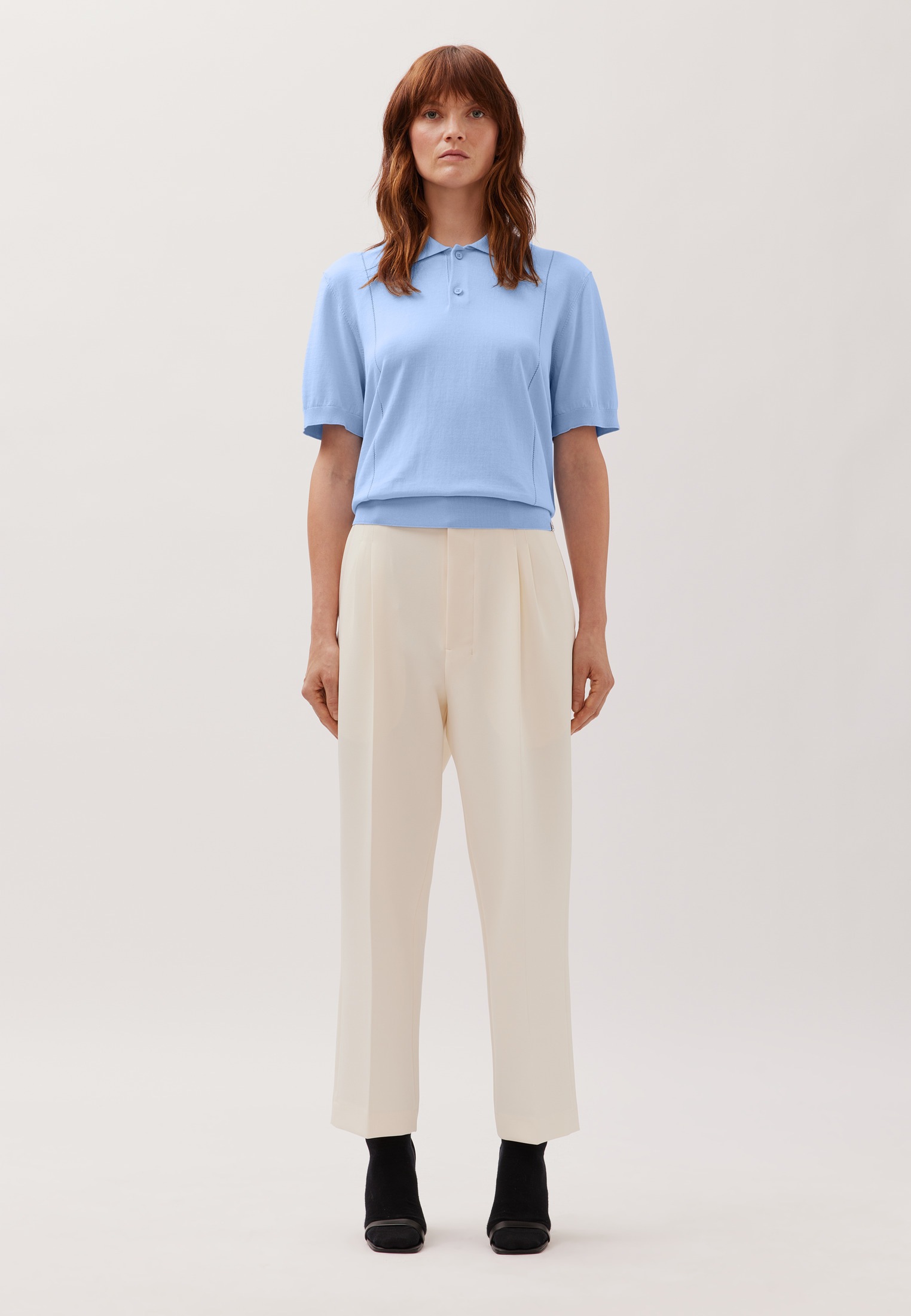 studio seidensticker Poloshirt Strick Polo Uni günstig online kaufen