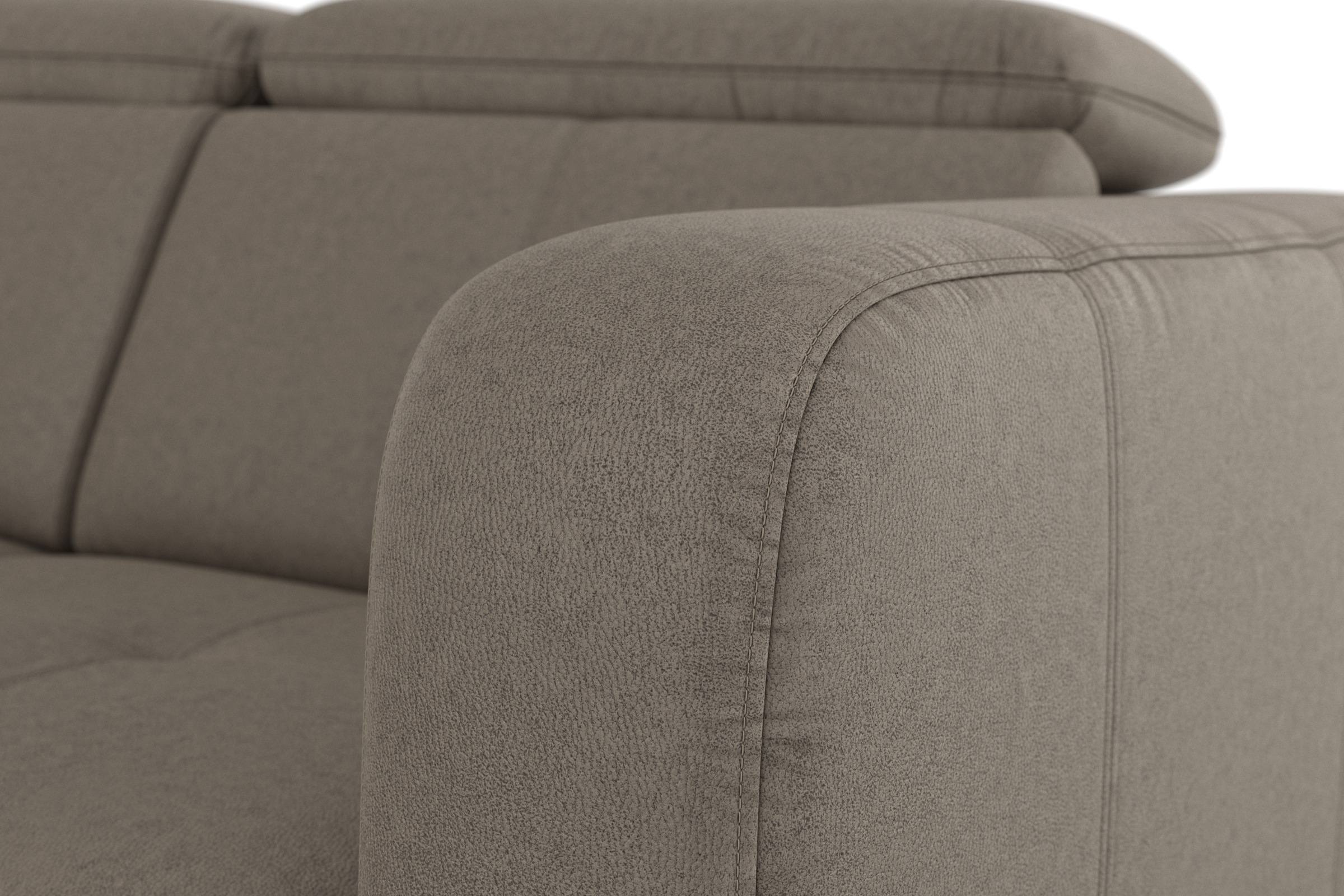 sit&more Ecksofa »Belluci L-Form«, inklusive Federkern, wahlweise mit Bettfunktion und Bettkasten