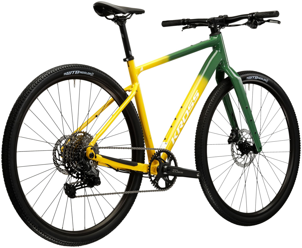 Kross Gravelbike »Gravelbike Esker Flatbar grün 10 Gänge«, 10 Gang, Shimano, CUES U6000 Schaltwerk, Kettenschaltung