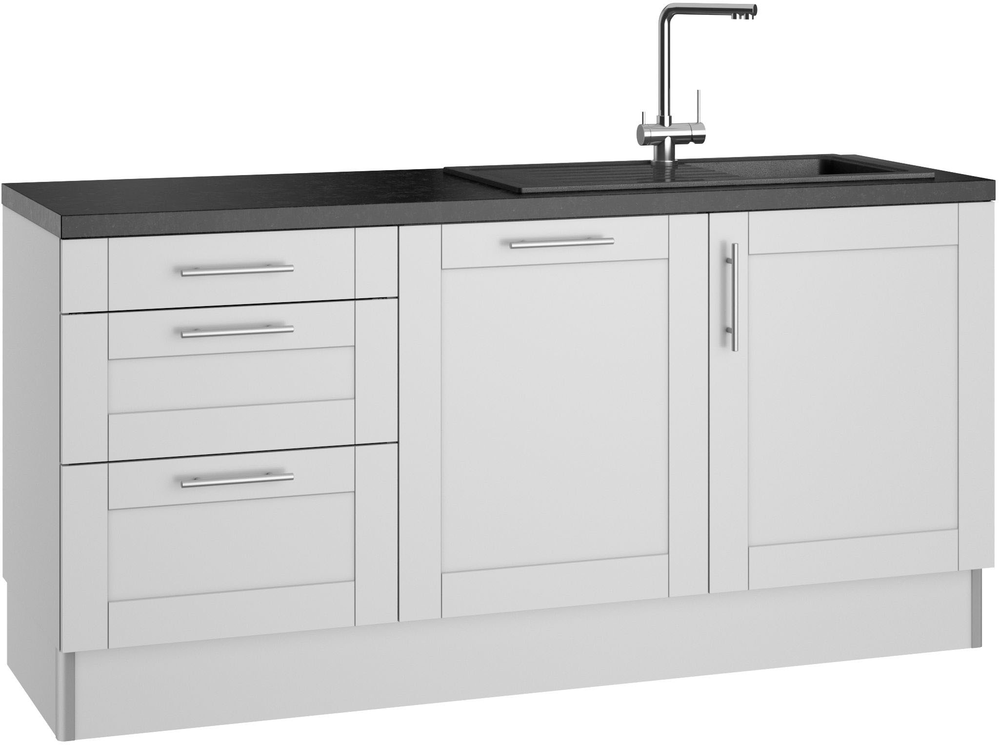 OPTIFIT Küche »Ahus«, 180 cm breit, ohne E-Geräte, Soft Close Funktion, MDF Fronten