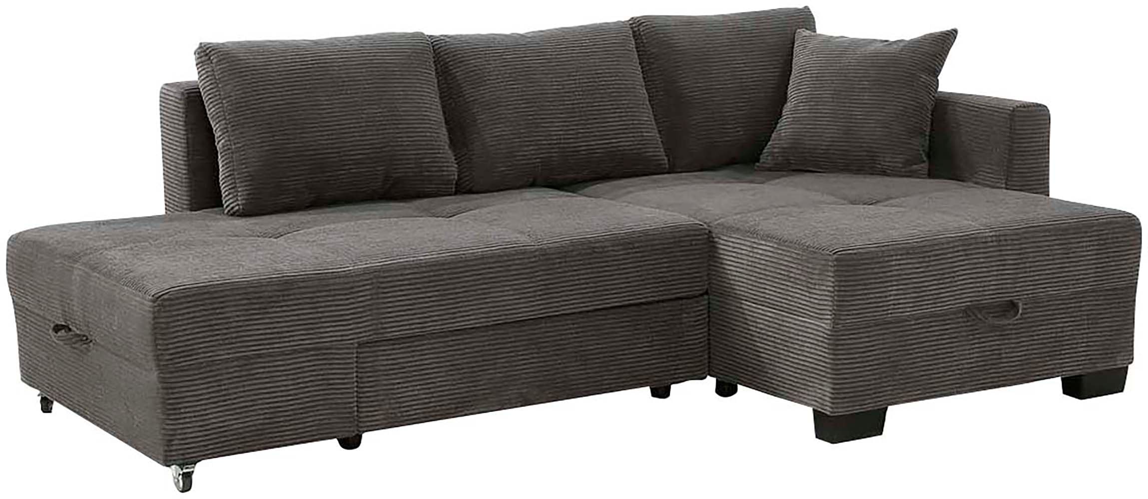 Jockenhöfer Gruppe Ecksofa »Fantasy, Dreh-Schwenk-Ottomane«, inklusive Relax- und Schlaffunktion, Ottomane links/ rechts montierbar