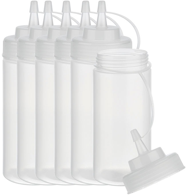 APS Aufbewahrungssystem, (Set, 6 tlg.), (Quetschflasche) mit Schraubdeckel, Polyethylen