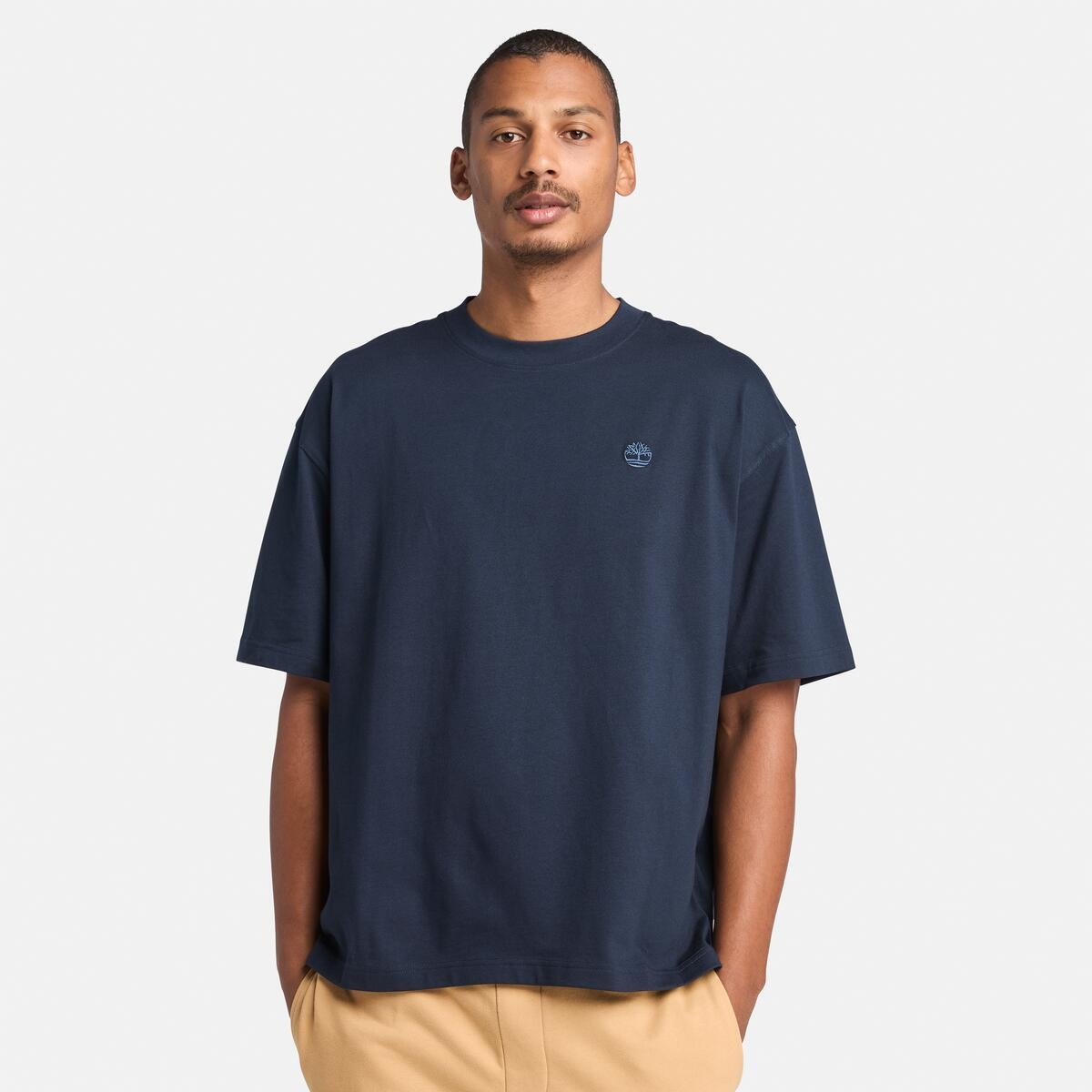 Timberland T-Shirt "DUNSTAN RIVER Short Sleeve Tee" mit aufgesticktem Logo, Kurzarm-Design, aus Baumwolle