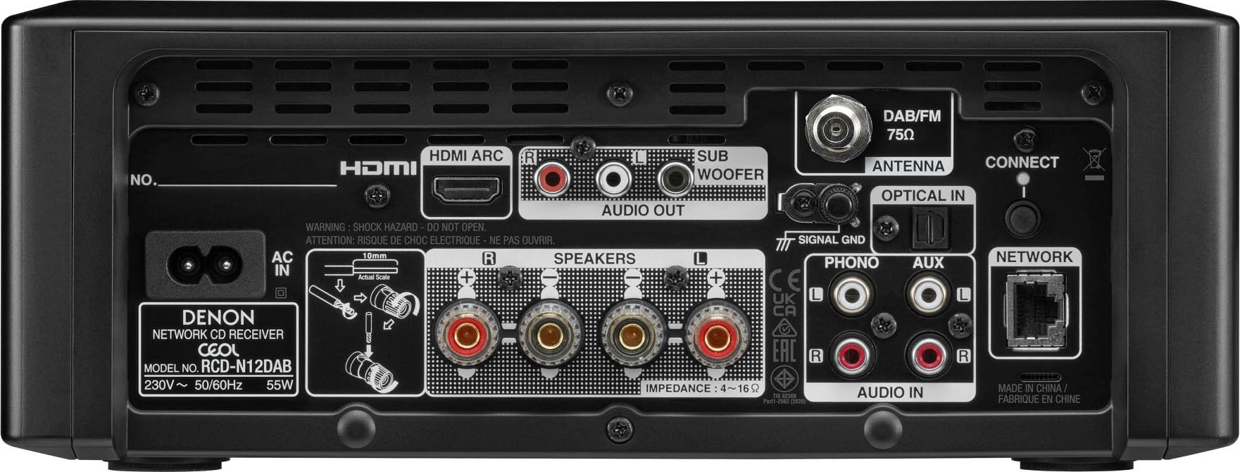 Denon Stereoanlage »CEOL N12DAB«, (Bluetooth FM-Tuner-Digitalradio (DAB+)- UKW mit RDS 130 W) | BAUR | Stereoanlagen