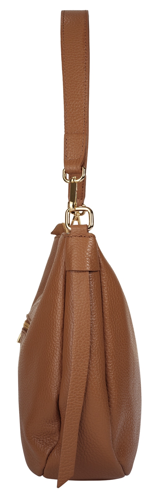 Cluty Umhängetasche, echt Leder, Made in Italy