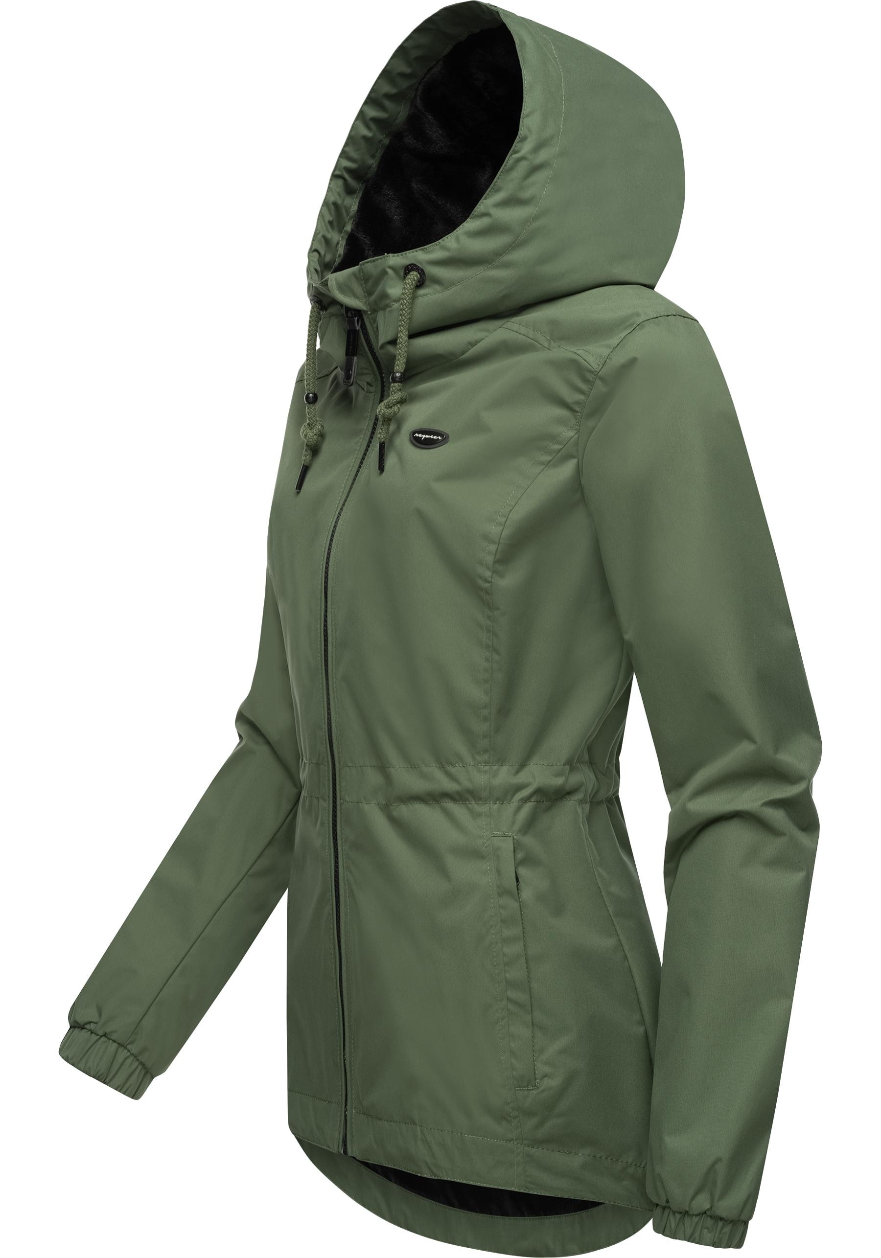 Ragwear Outdoorjacke »Danka«, mit Kapuze, Wasserdichte Übergangsjacke mit großer Kapuze