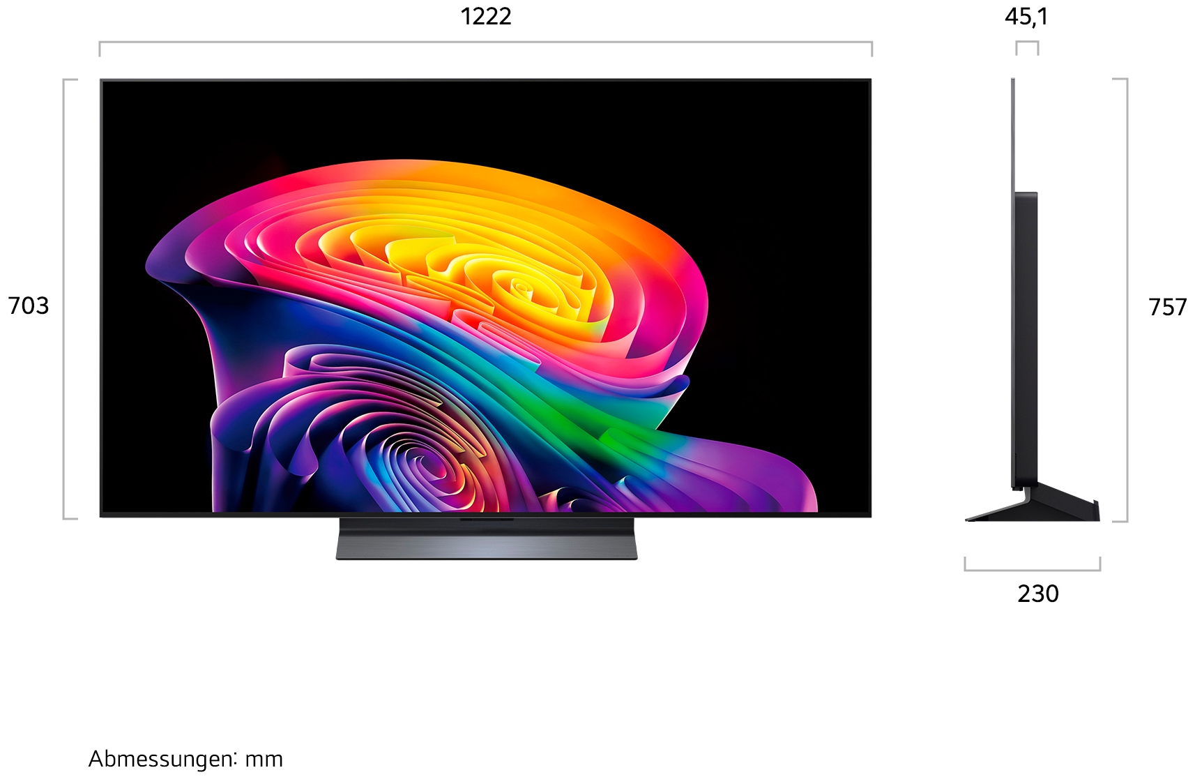 LG OLED-Fernseher »OLED55C68LA« 139 cm/55 ″ Smart-TV