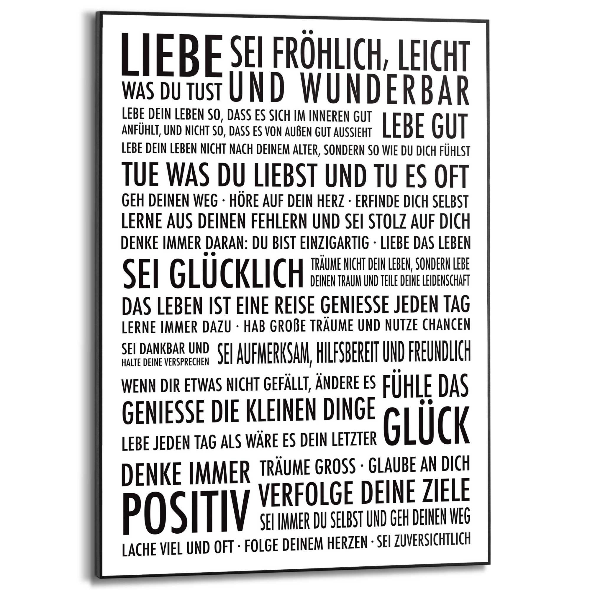 Leben« Wandbild Reinders! | BAUR »Positiv