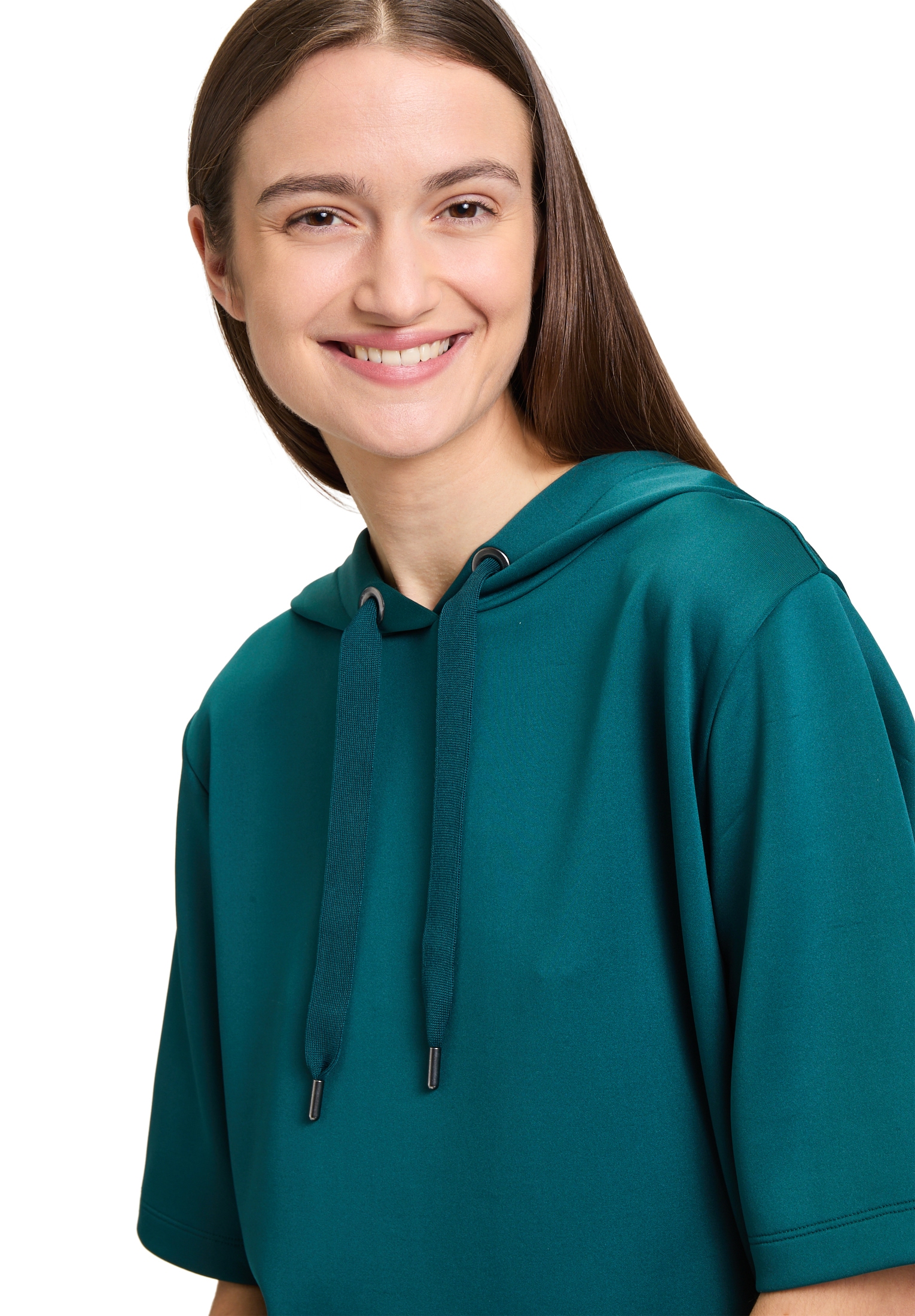 Betty&Co Kurzarmshirt »Betty & Co Sweatshirt mit Kapuze«, (1 tlg.)