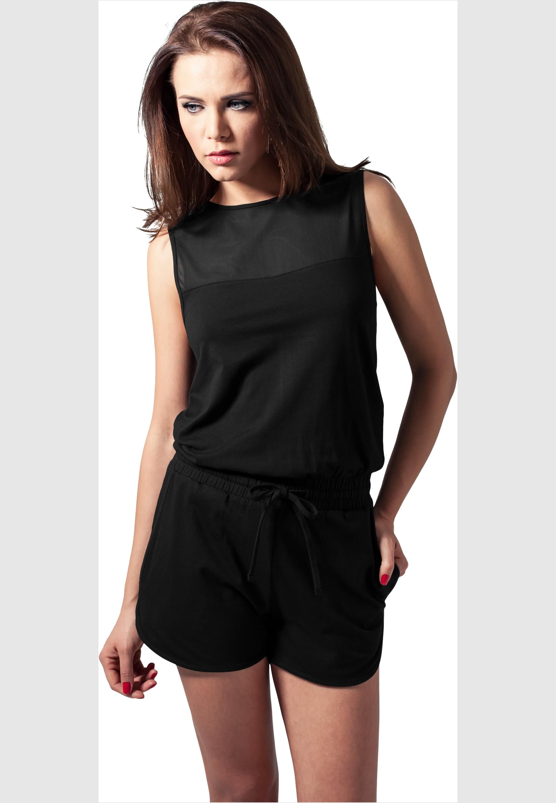 URBAN CLASSICS Jumpsuit »Urban Classics Damen Ladies Tech Mesh Hot Jumpsuit«, (1 tlg.)