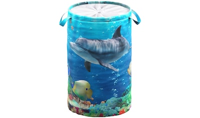 Wäschekorb »Delphin Korallen«