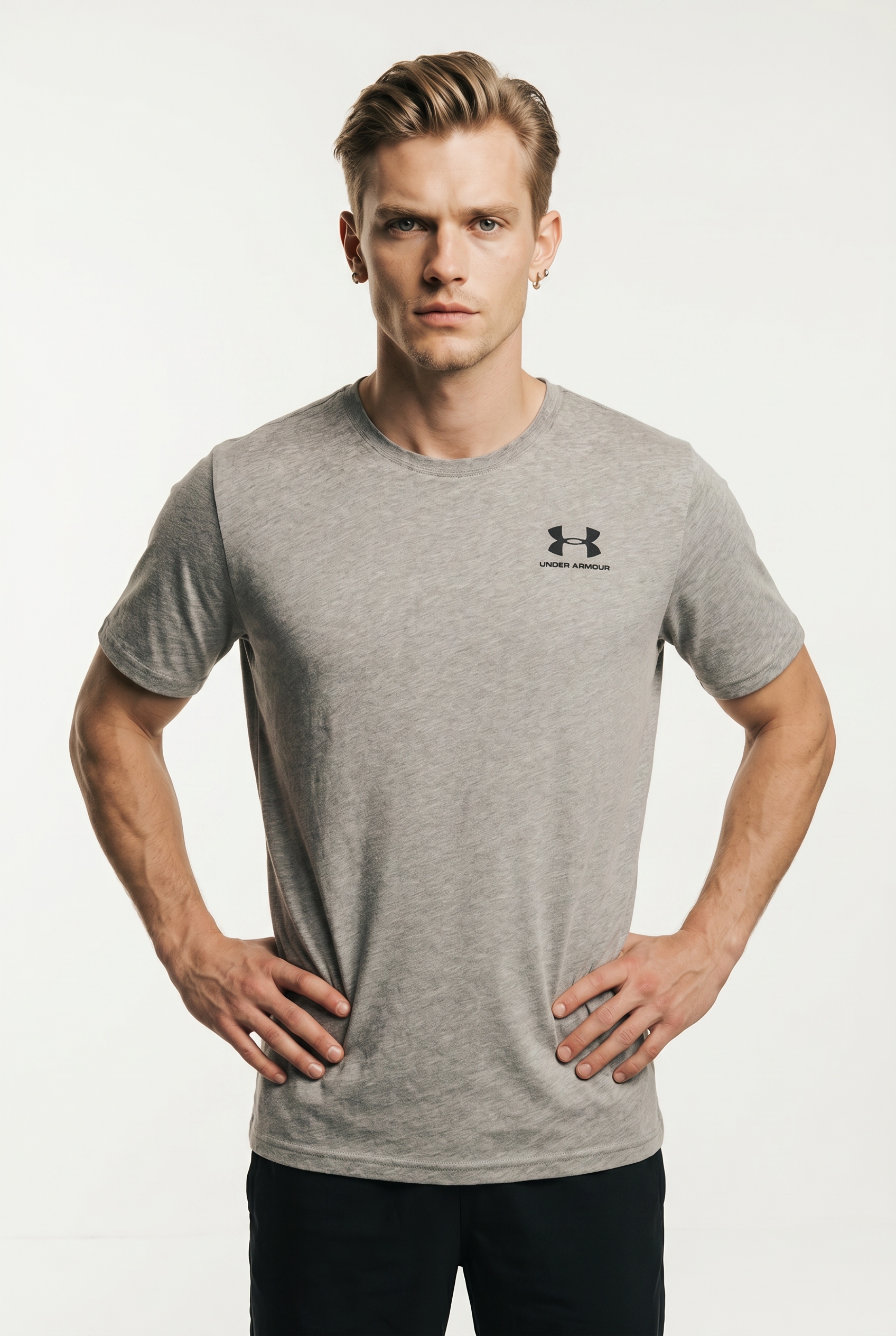 Under Armour "UA M SPORTSTYLE LC SS" kurzärmliges Design, mit Rundhalsausschnitt, gerader Abschluss