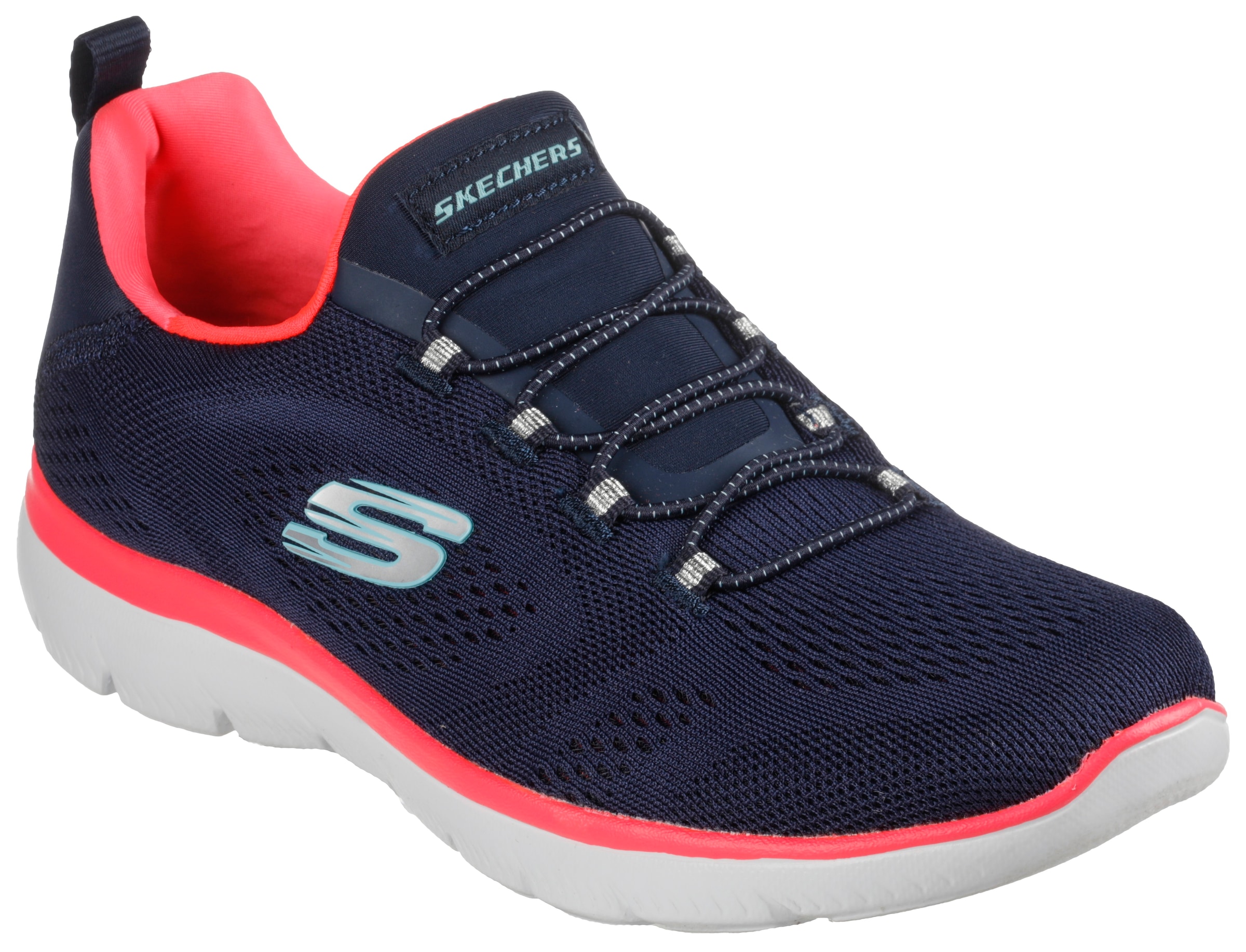 Skechers Slip-On Sneaker "SUMMITS PERFECT VIEWS", Freizeitschuh, Halbschuh für Maschinenwäsche geeignet