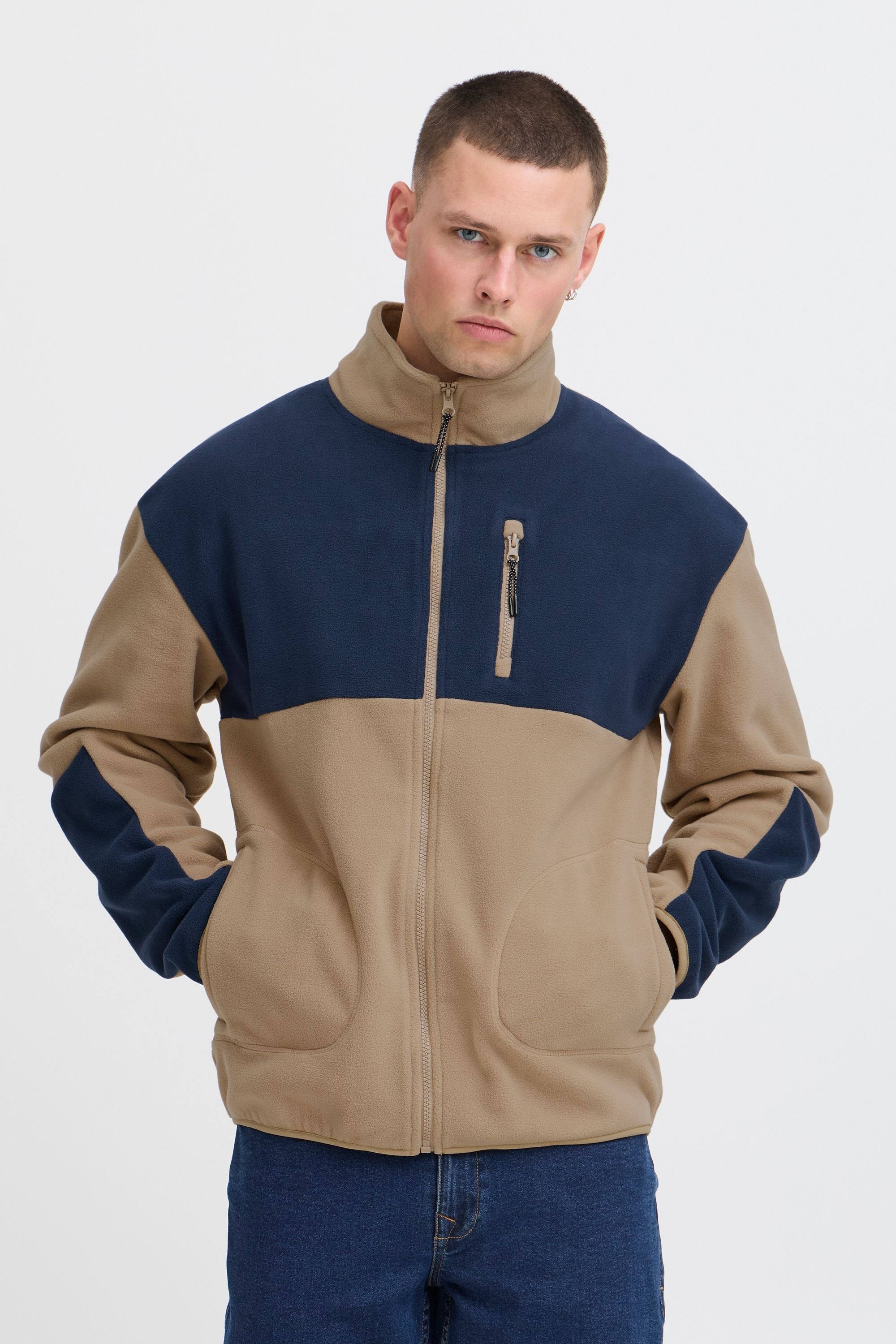 Blend Fellimitatjacke »Fellimitatjacke BHBROOKS Sweatshirt zipp thru«