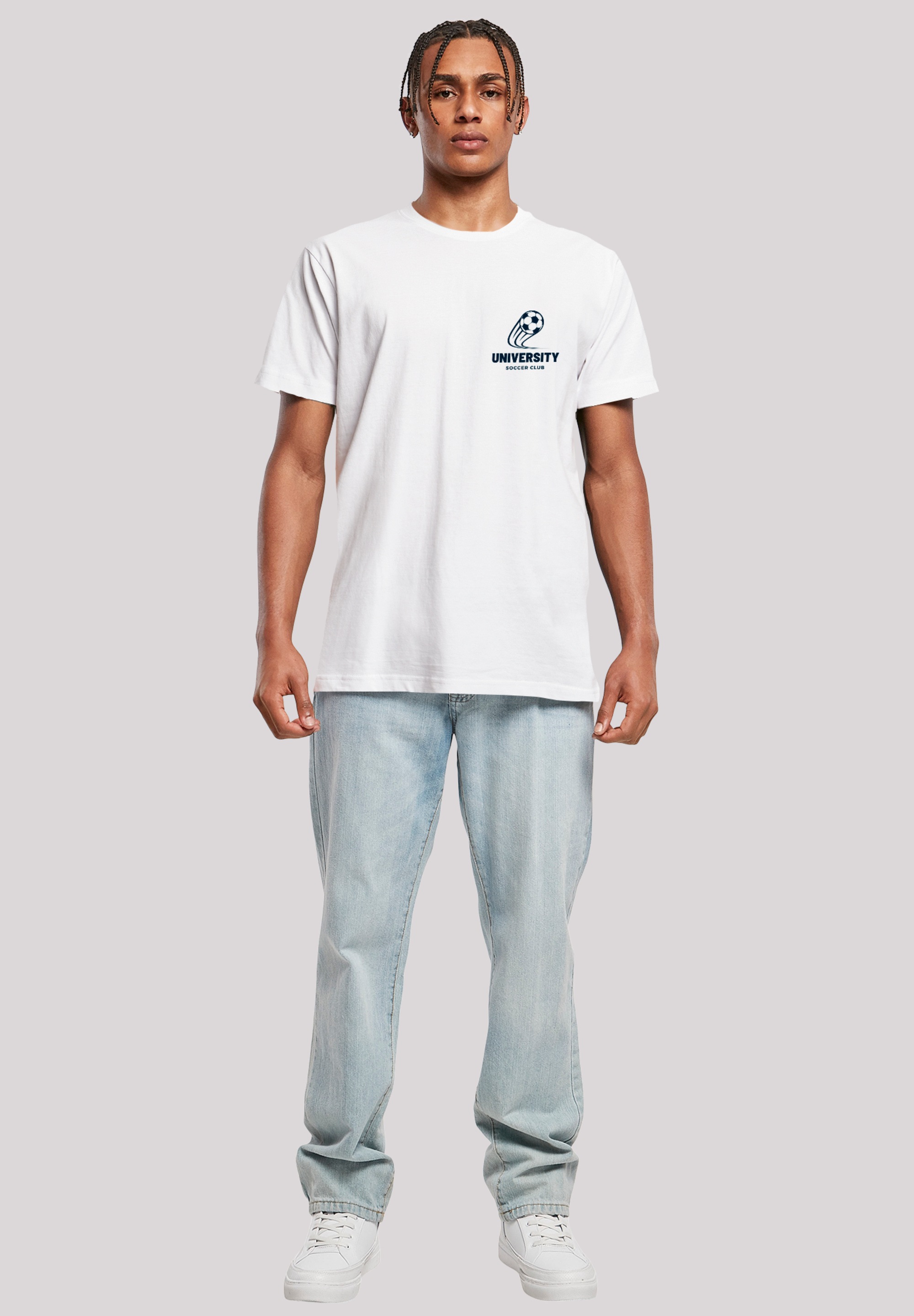 F4NT4STIC T-Shirt »University Soccer Club Classic Minimalist«, Premium Qualität