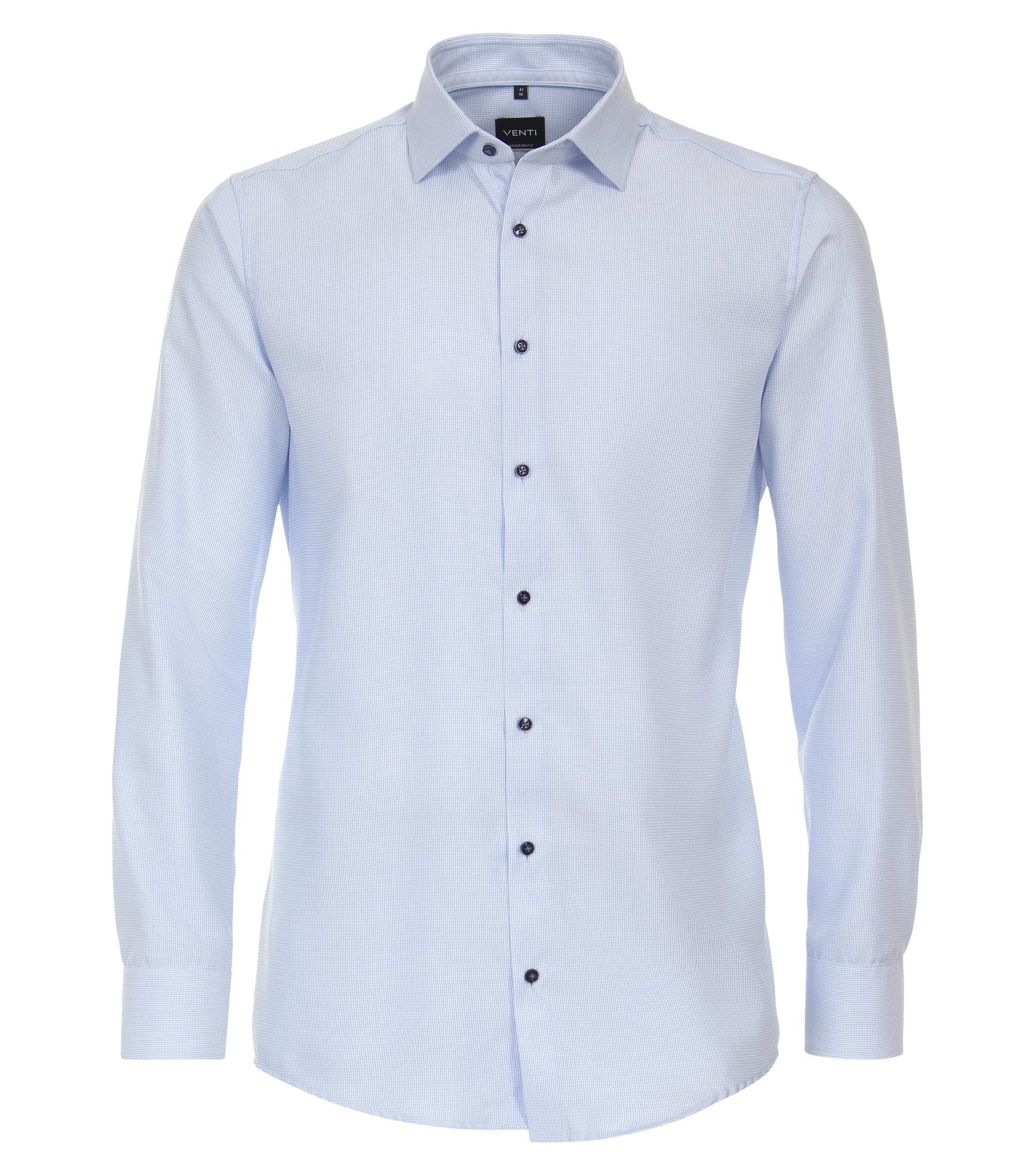 VENTI Businesshemd uni Light Blue 41 7